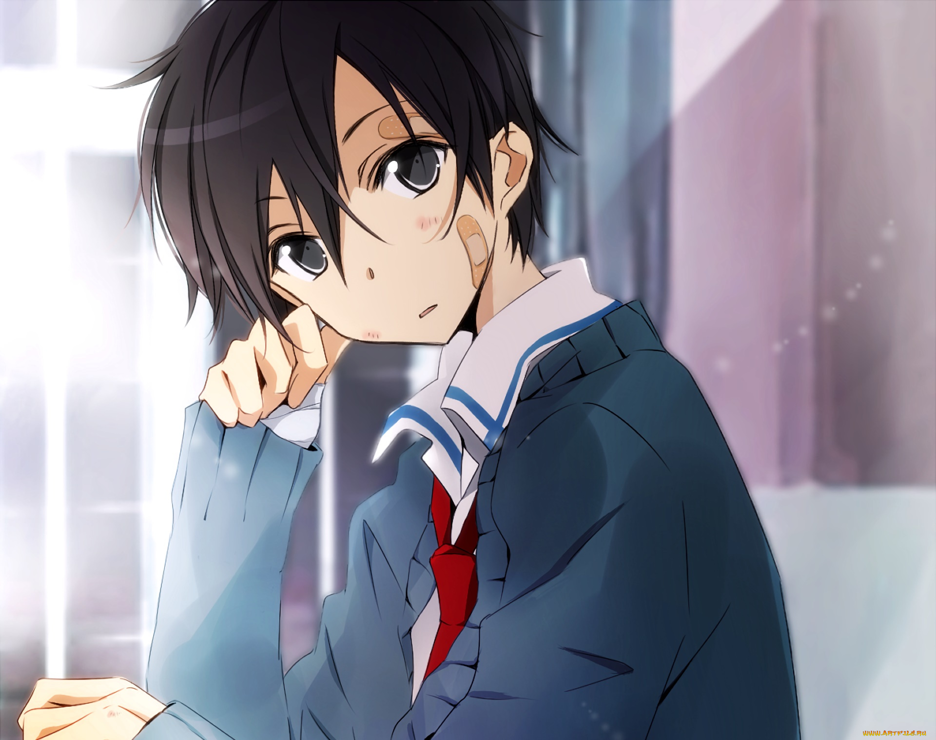 аниме, sword, art, online, фон, взгляд, парень, дракон