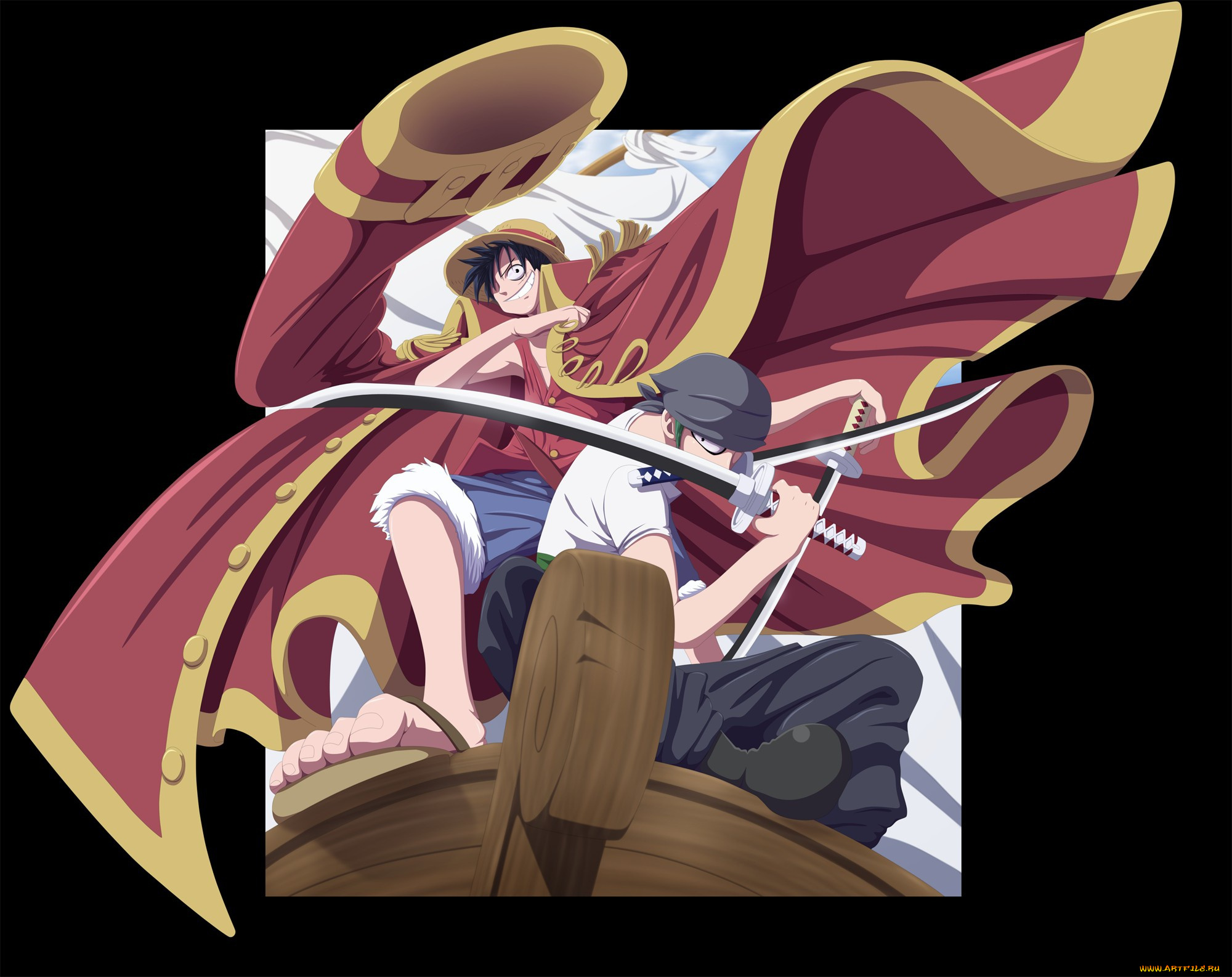 аниме, one, piece, roronoa, zoro