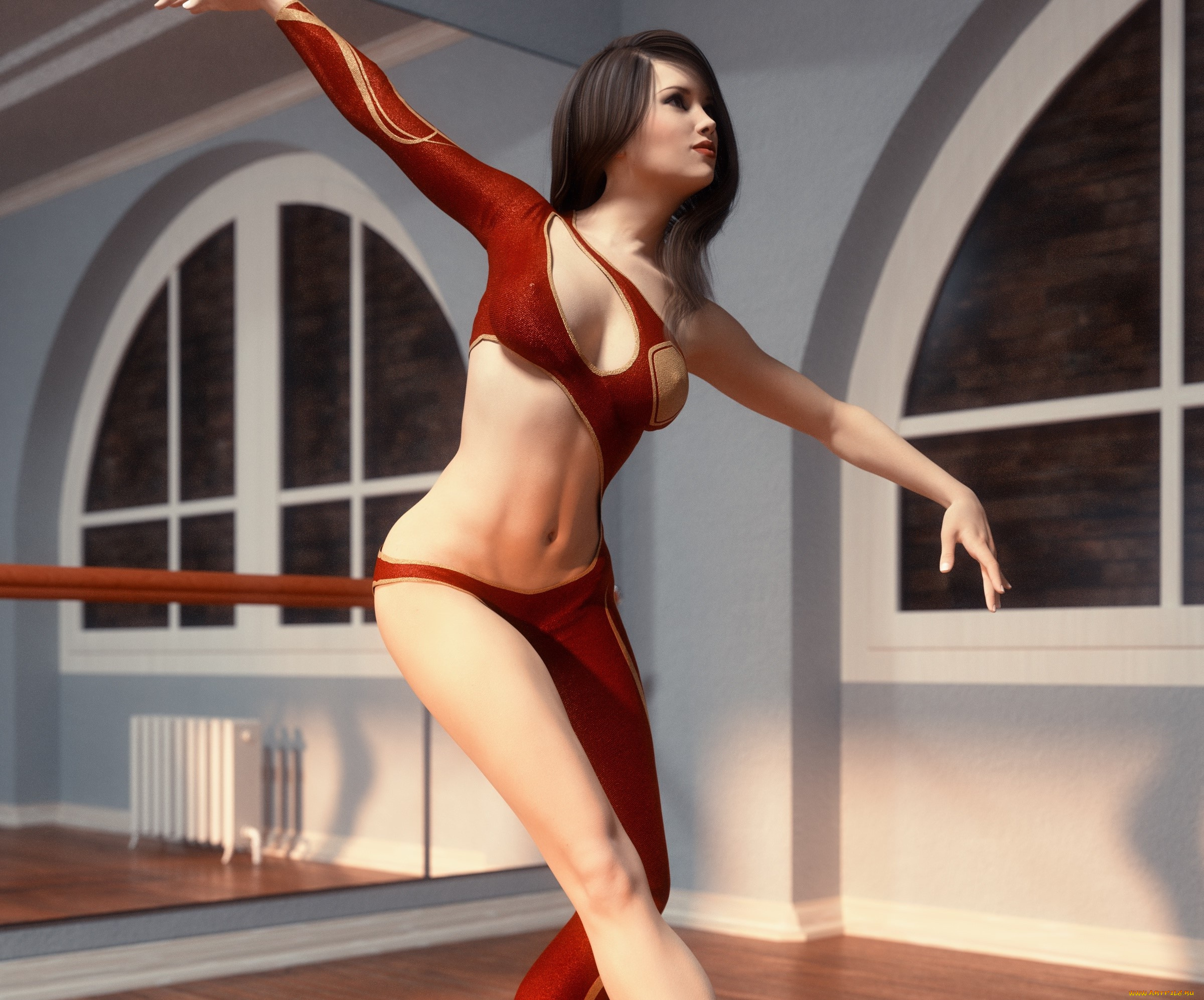 3д, графика, люди, , people, девушка, взгляд, фон