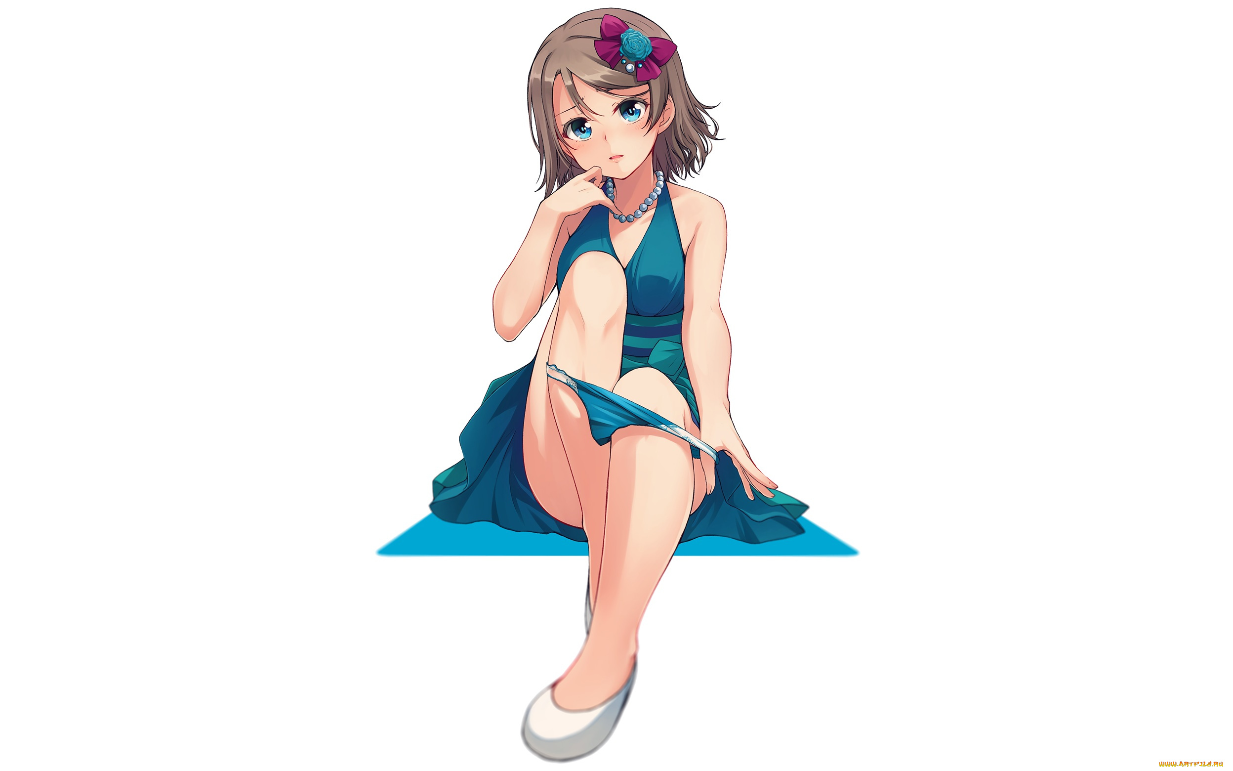 аниме, love, live, , school, idol, project, девушка, взгляд, фон