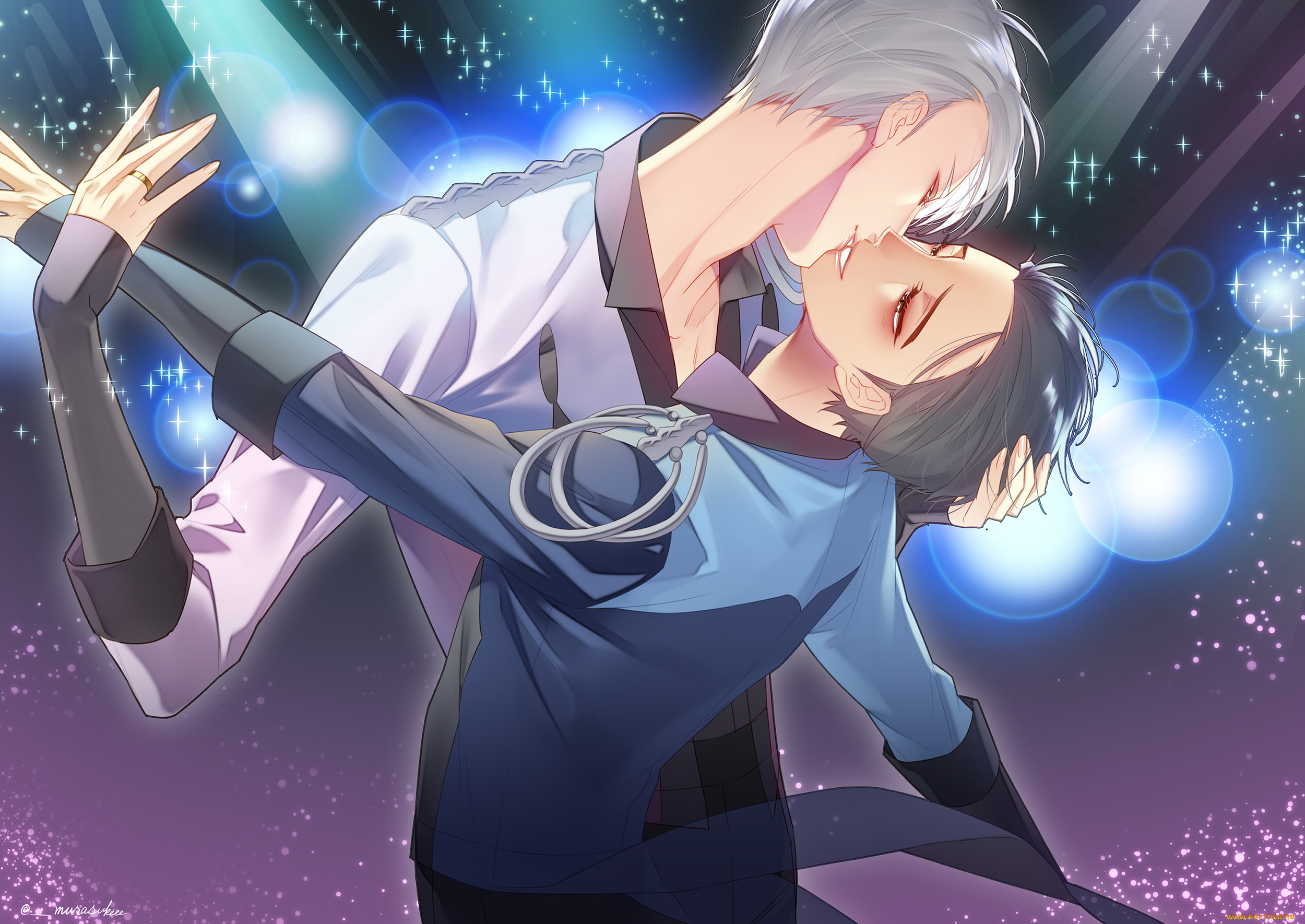 аниме, yuri, on, ice, катсуки, юри, виктор, никифоров
