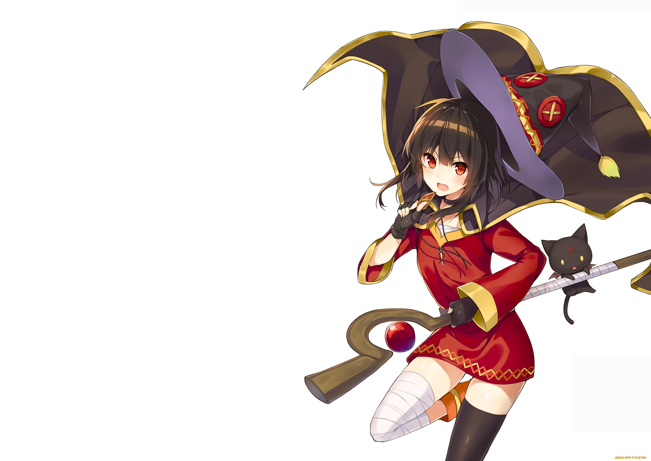 аниме, kono, subarashii, sekai, ni, shukufuku, wo, девушка, взгляд, фон