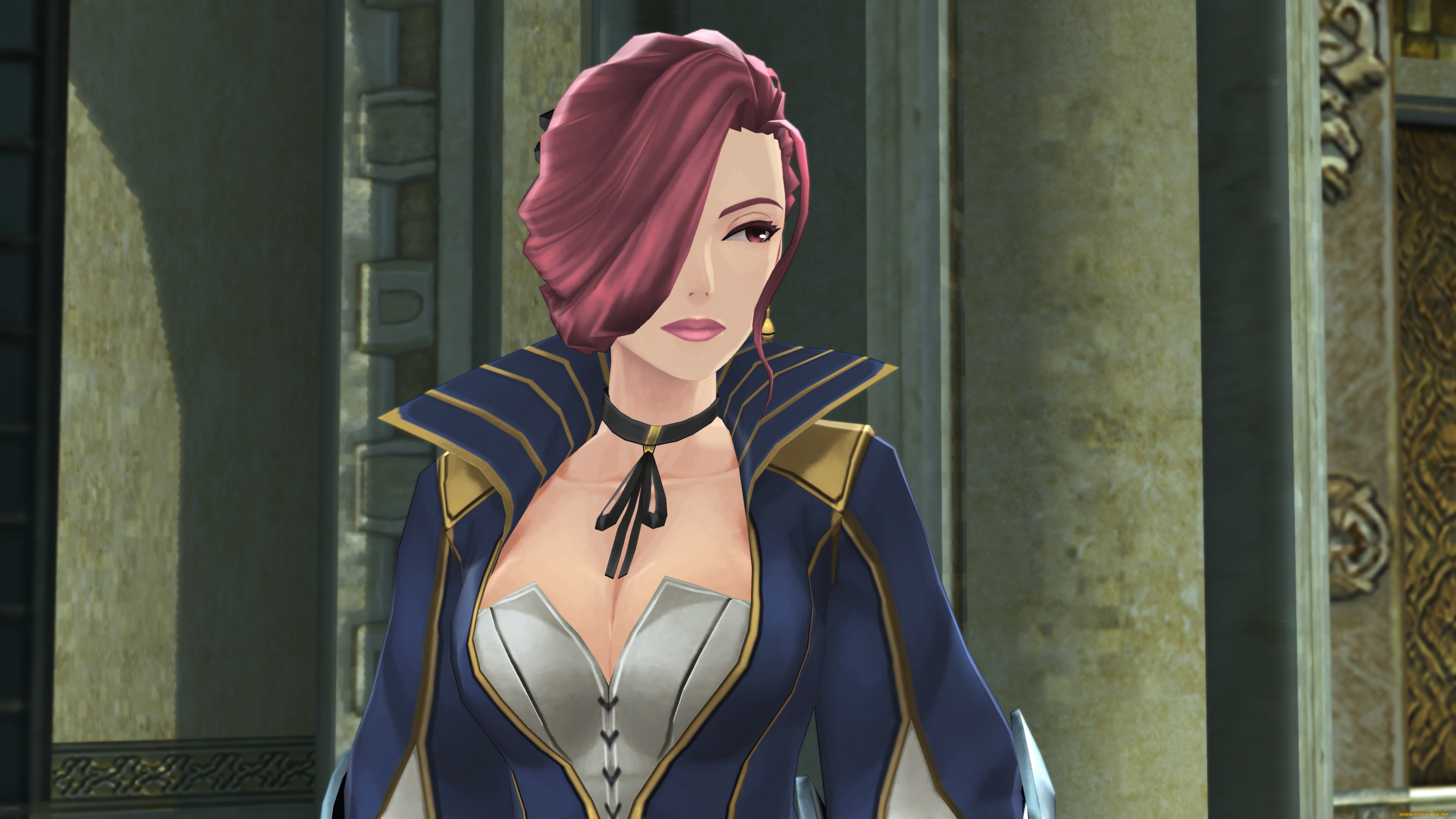 аниме, tales, of, zestiria, фон, взгляд, девушка