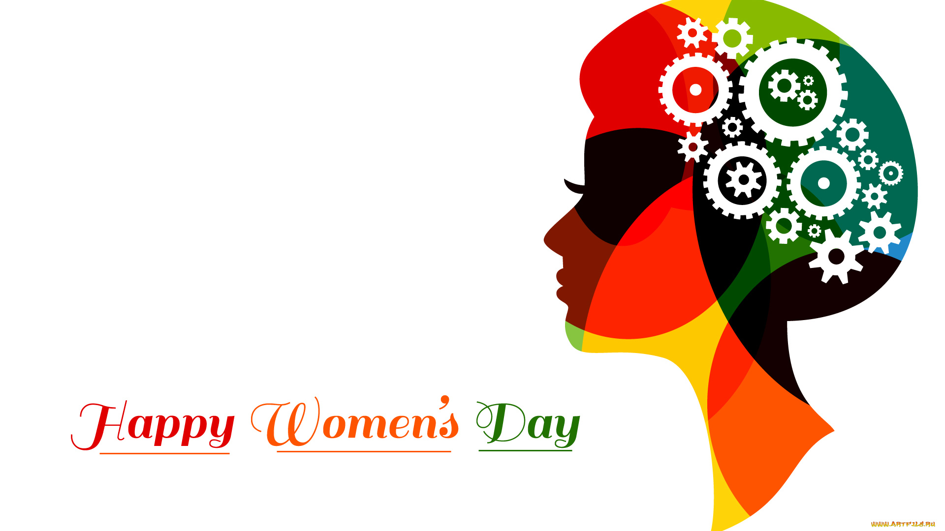 праздничные, день, матери, фон, взгляд, девушка