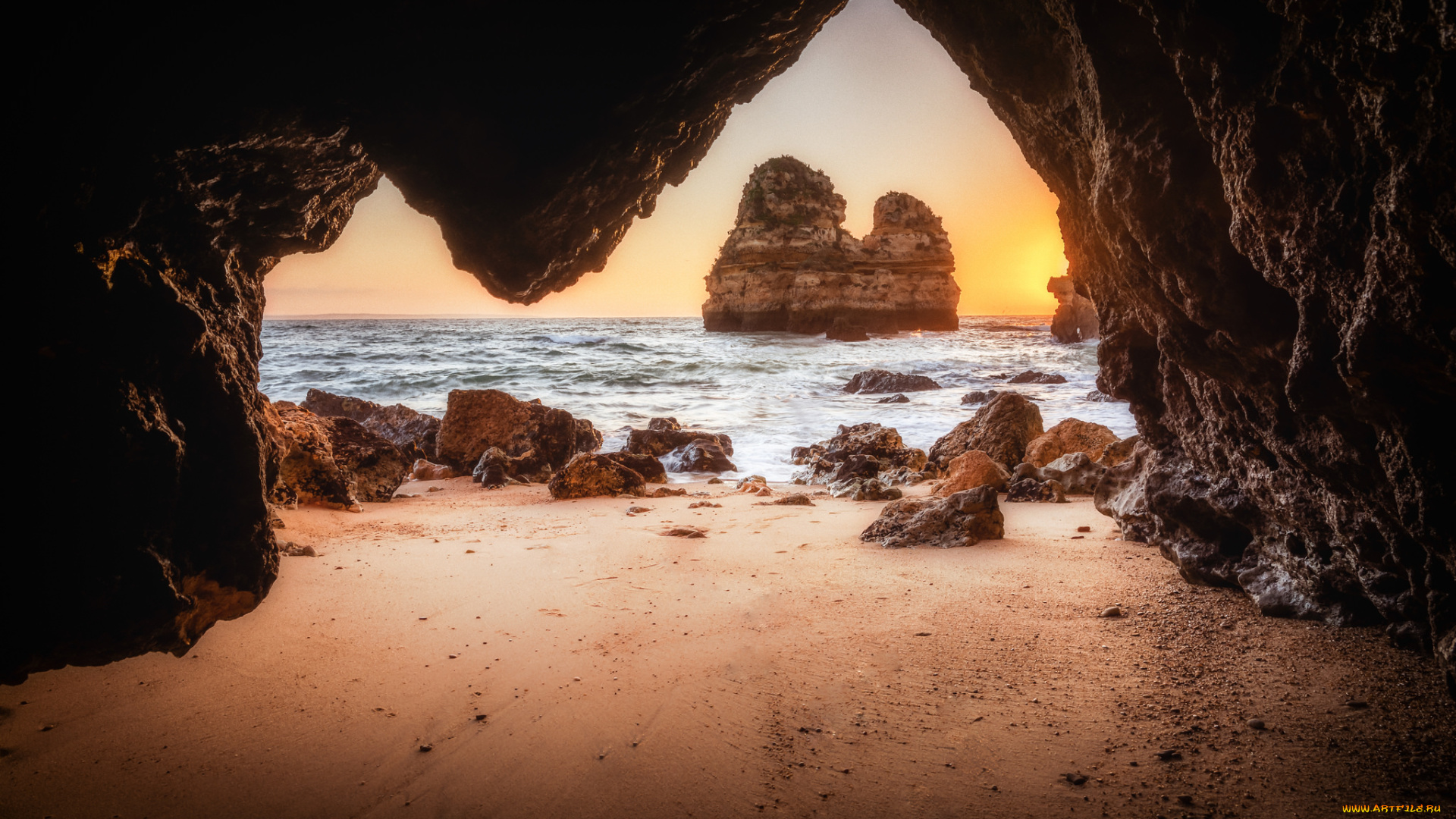 природа, побережье, простор