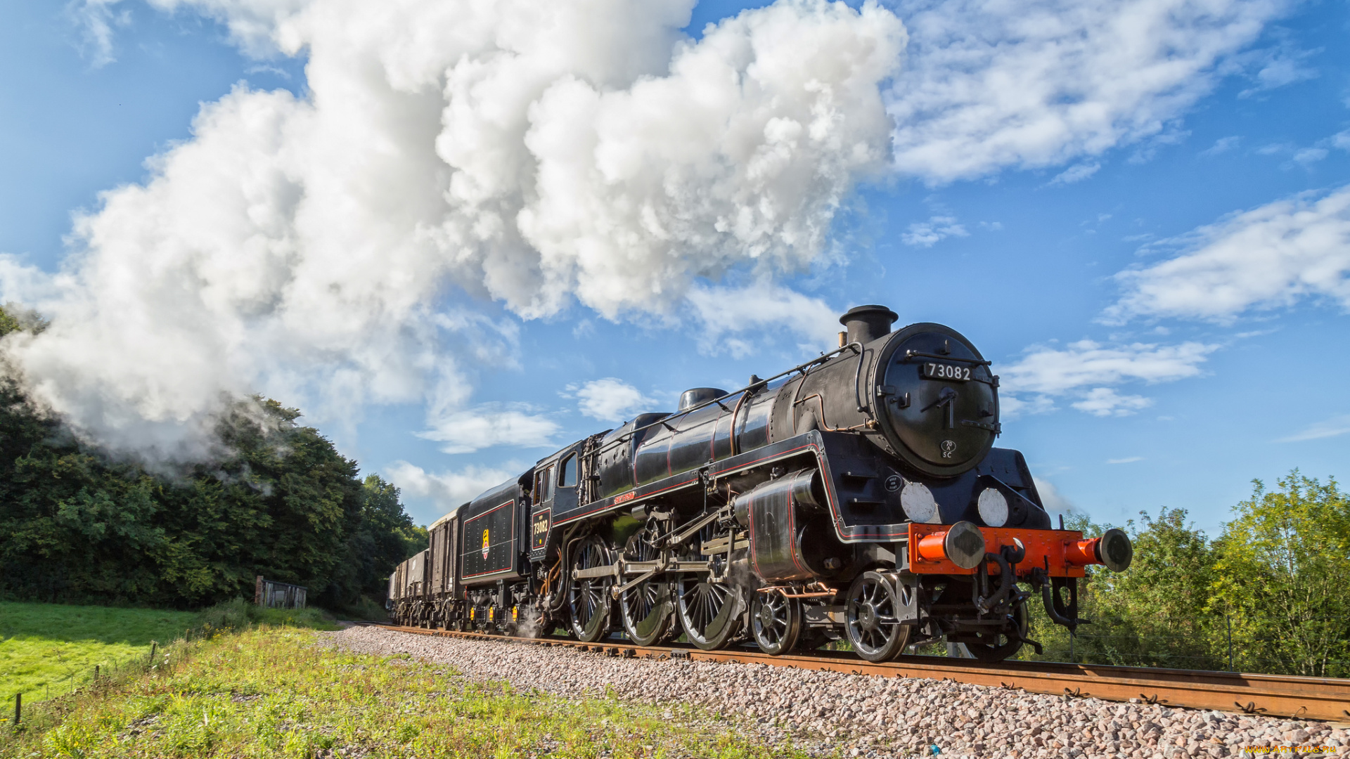 техника, паровозы, состав, локомотив