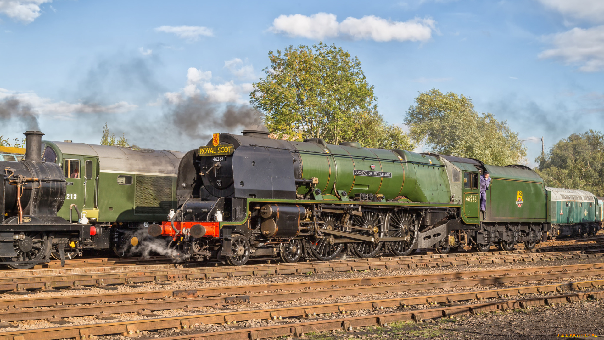 техника, паровозы, состав, локомотив