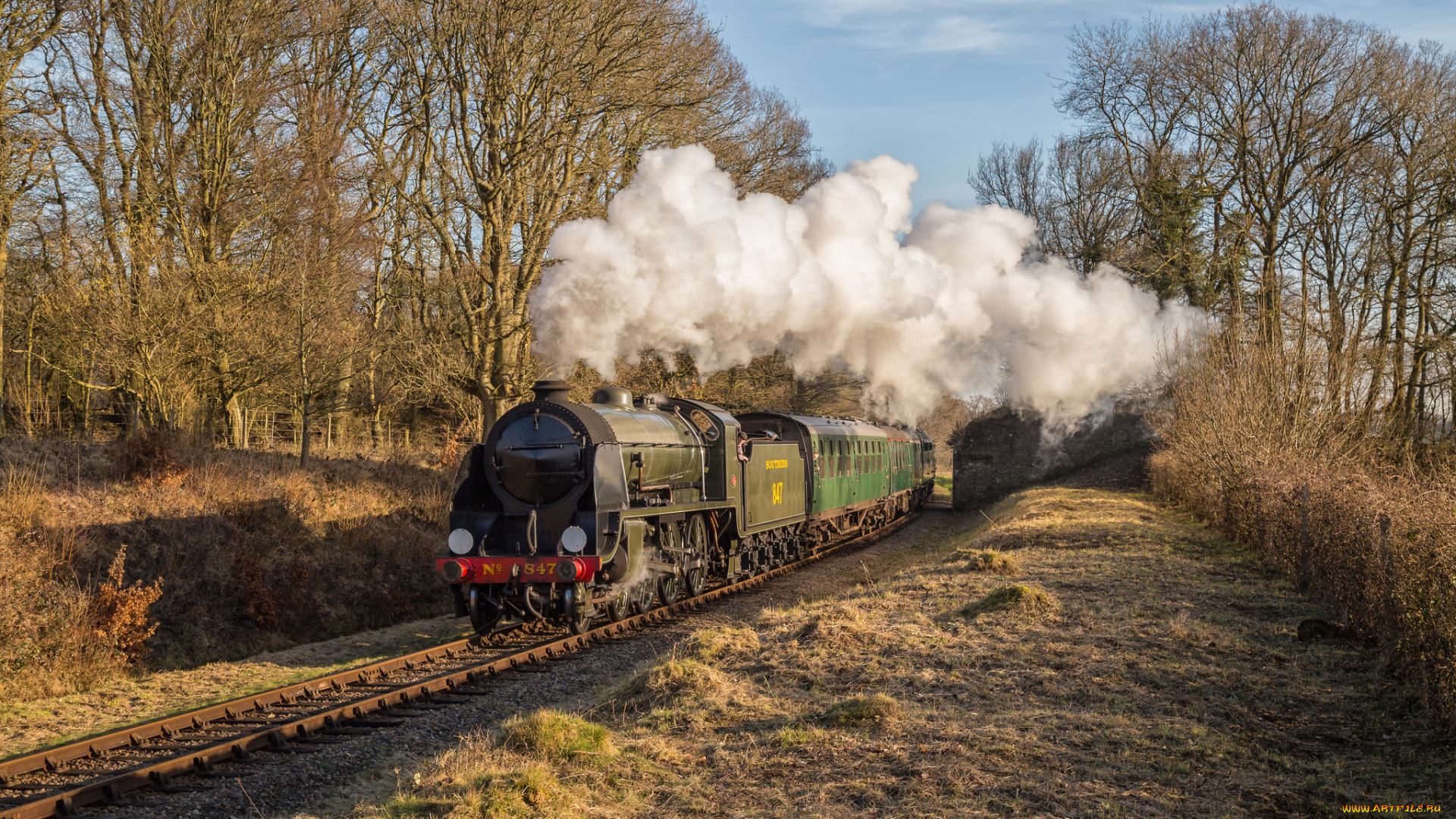 техника, паровозы, состав, локомотив