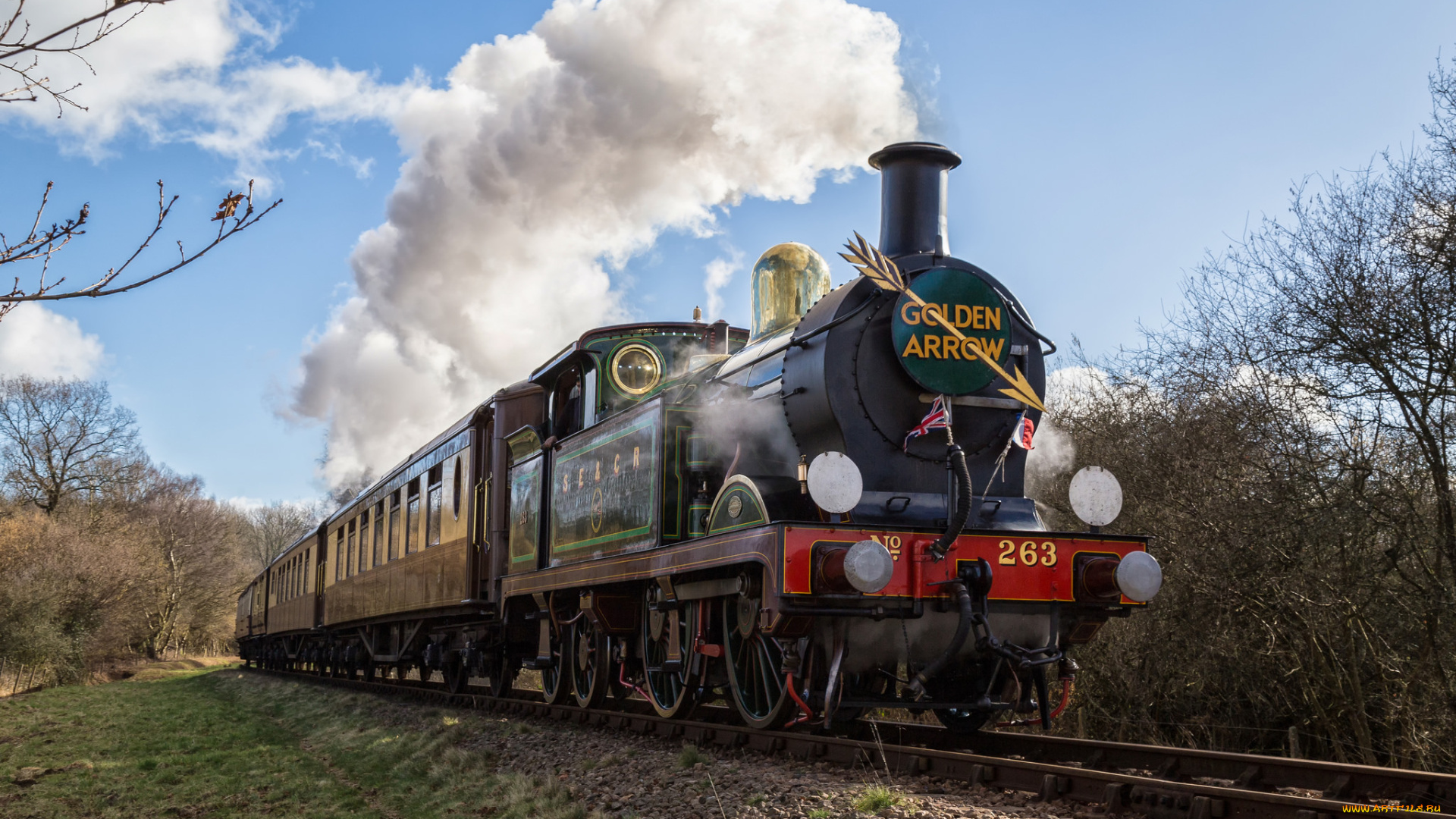 техника, паровозы, состав, локомотив