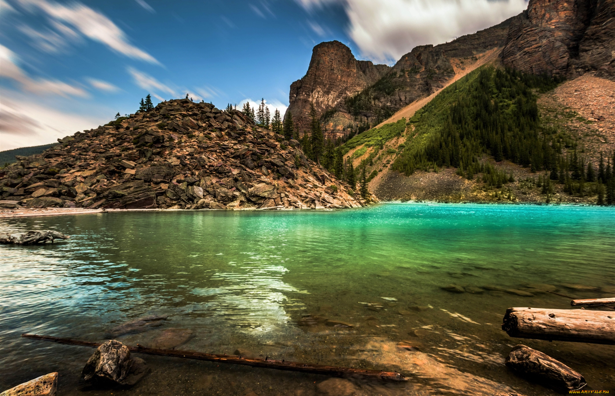 природа, побережье, простор