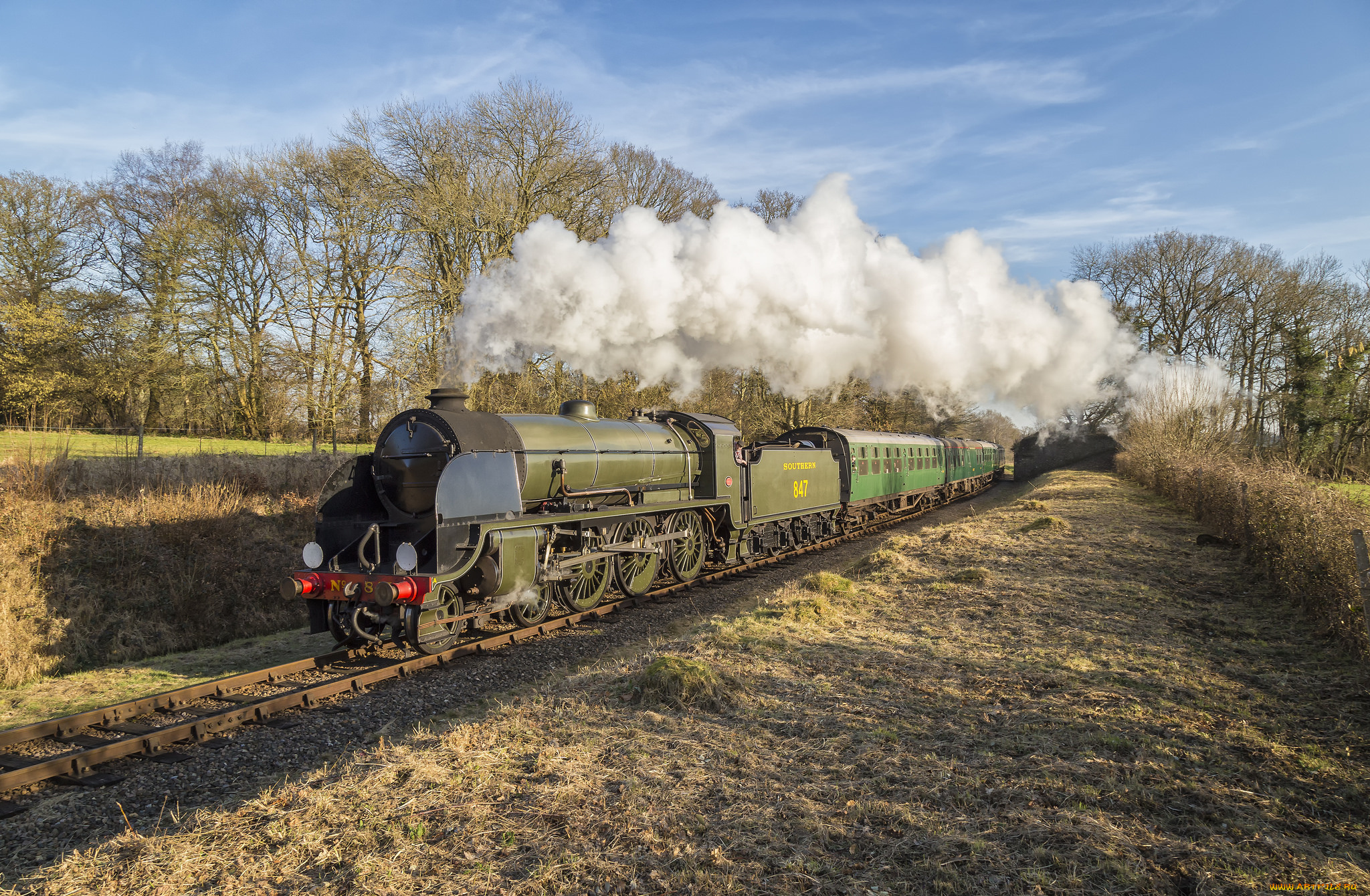 техника, паровозы, состав, локомотив