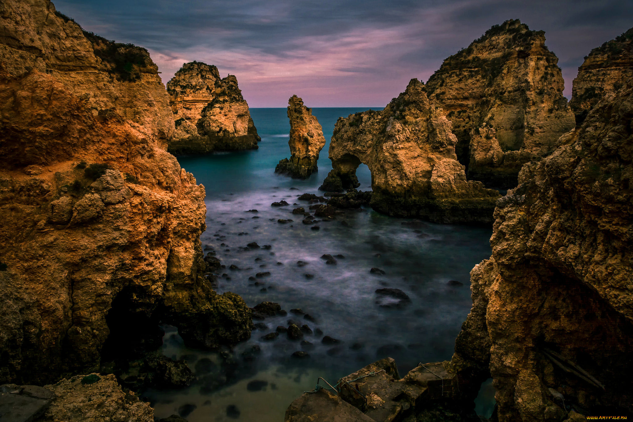 природа, побережье, простор