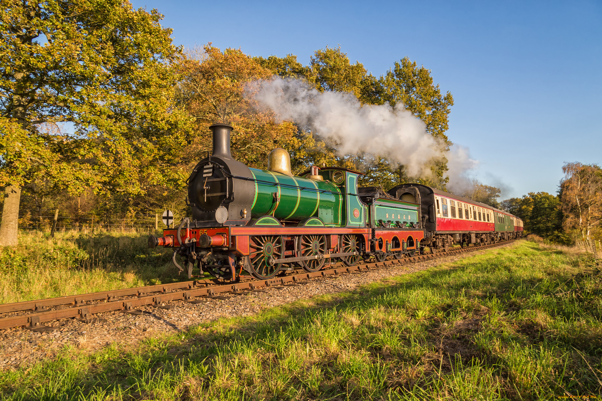 техника, паровозы, состав, локомотив