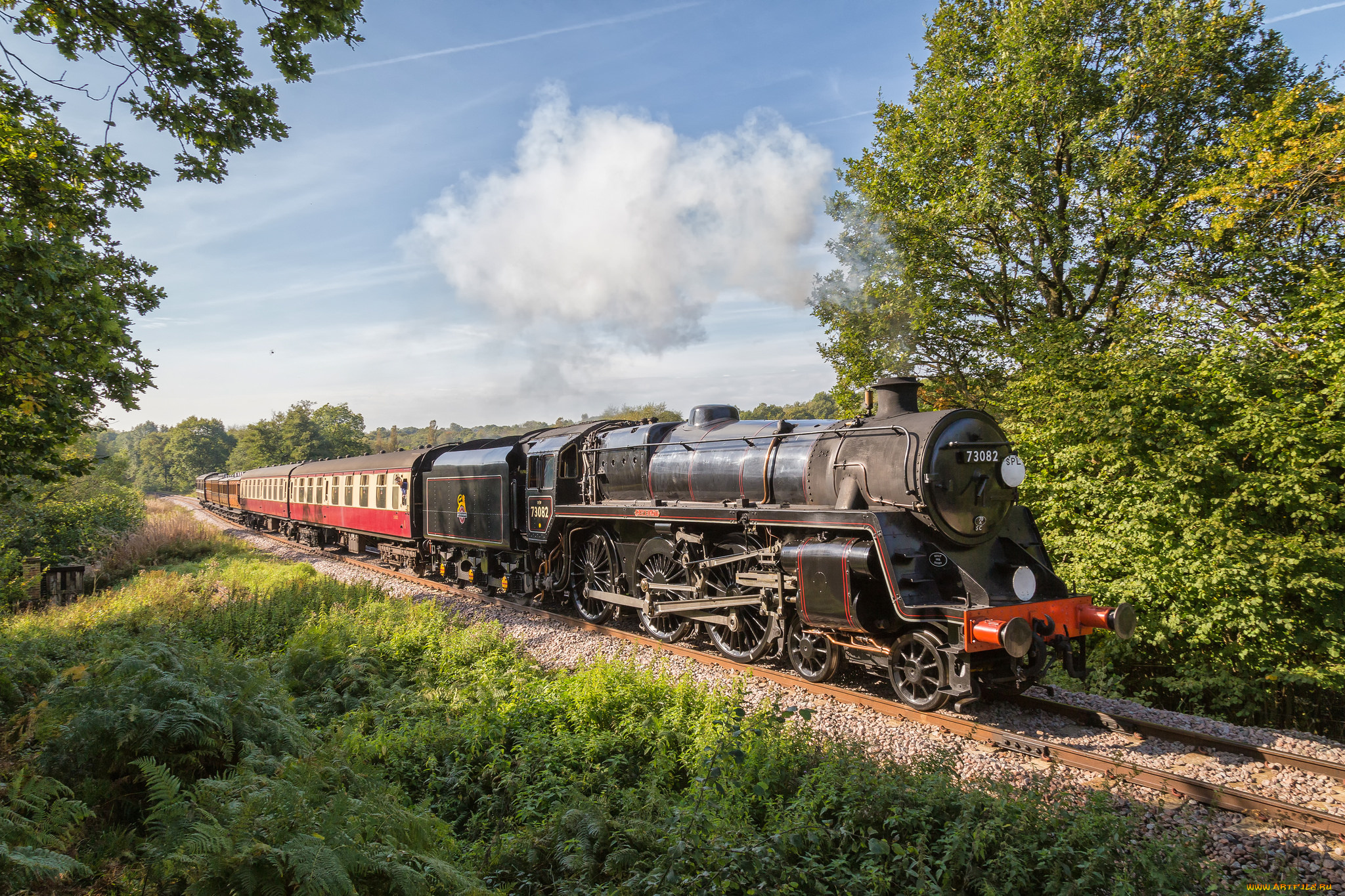 техника, паровозы, состав, локомотив