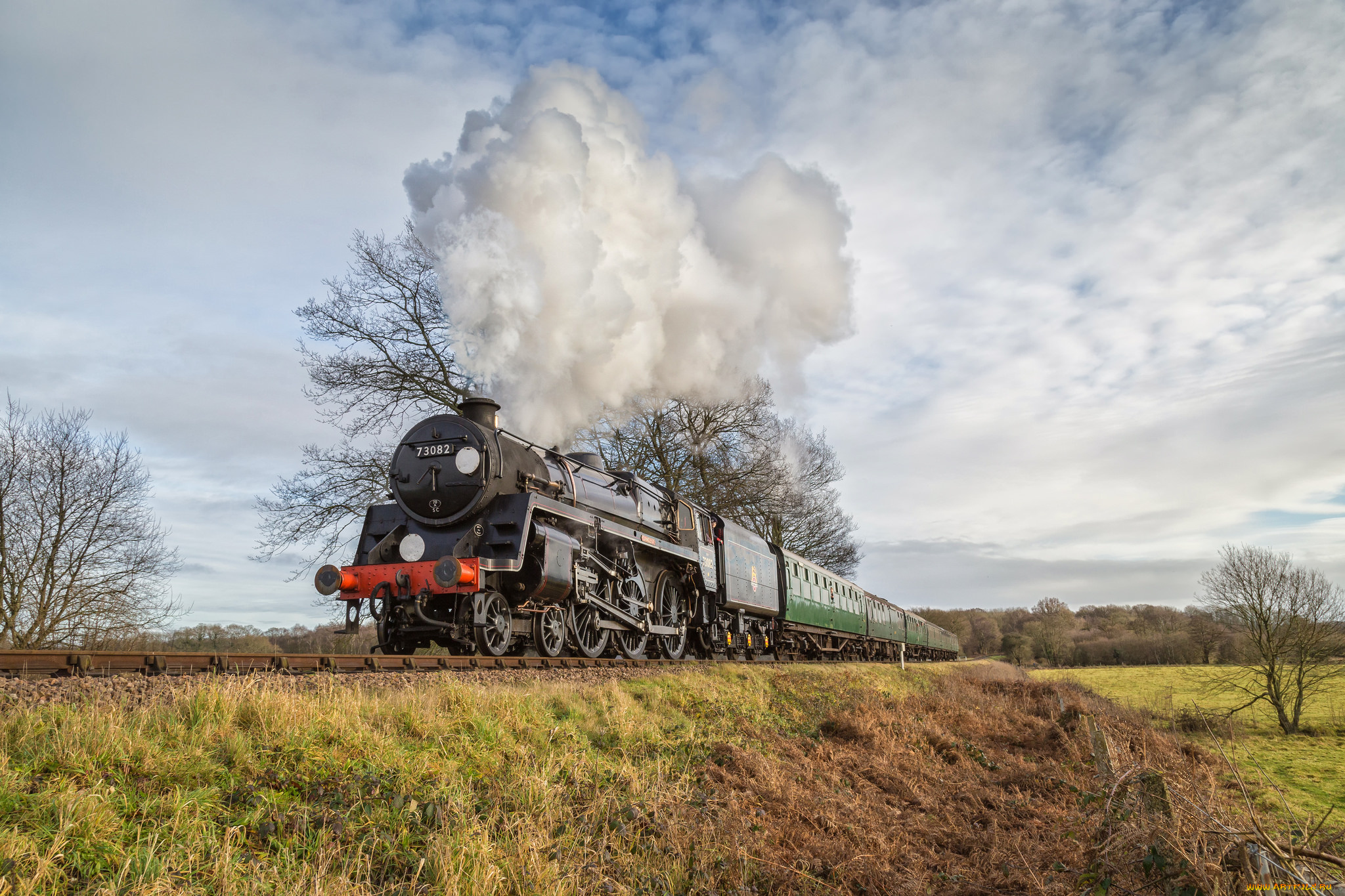 техника, паровозы, состав, локомотив