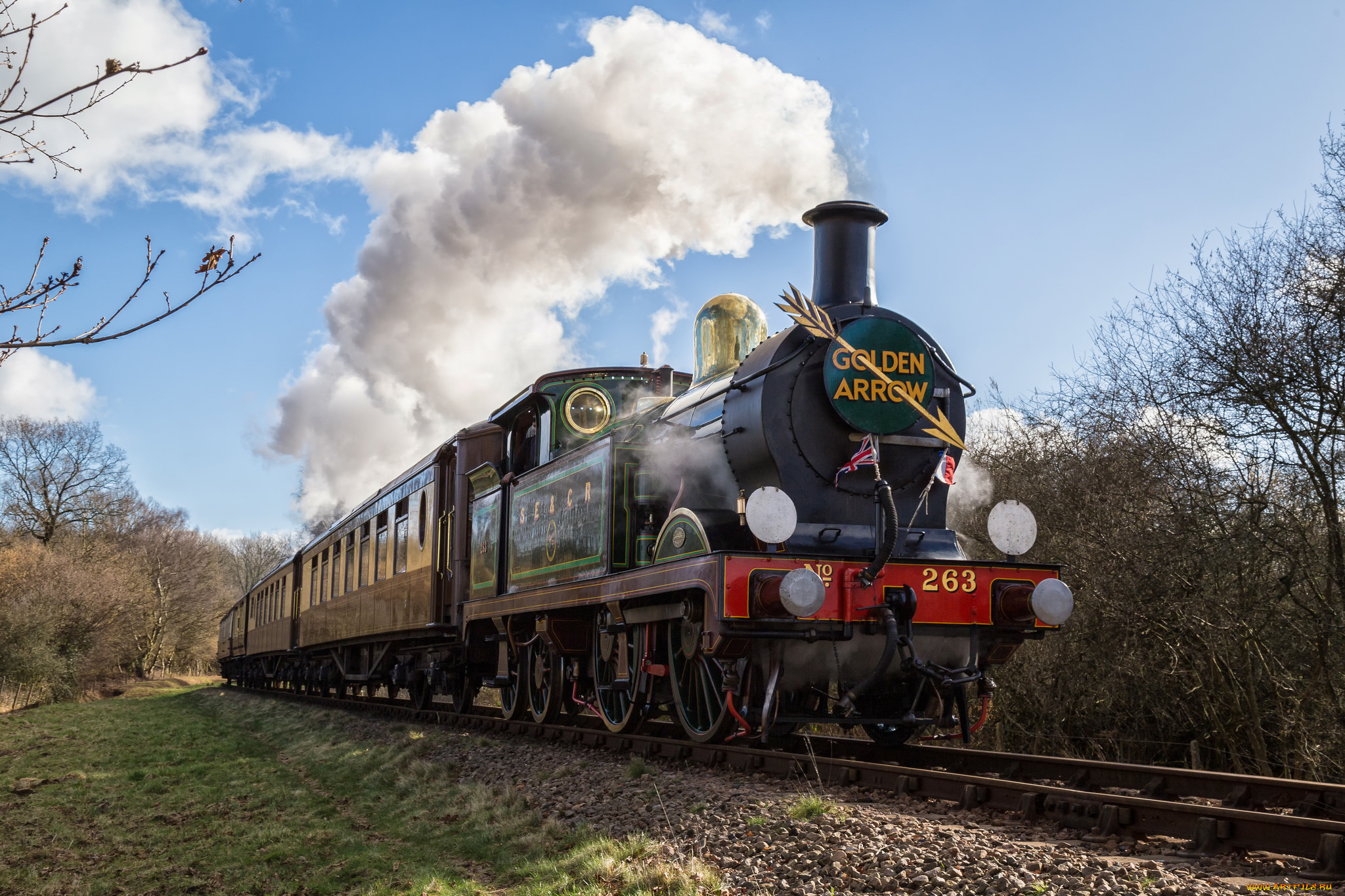 техника, паровозы, состав, локомотив