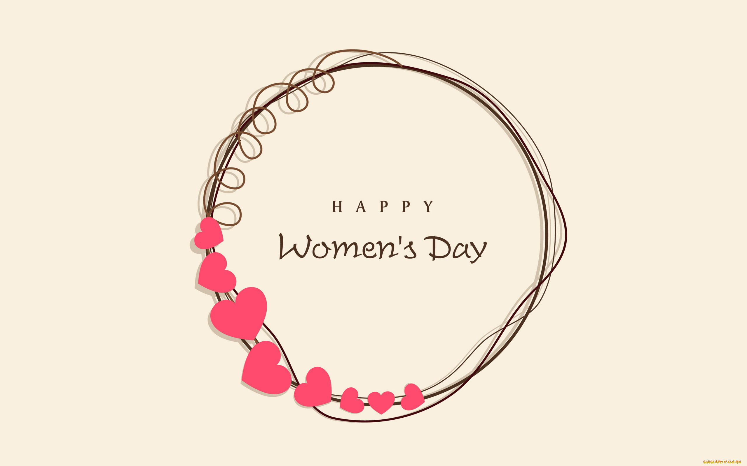 праздничные, день, матери, фон, сердечки