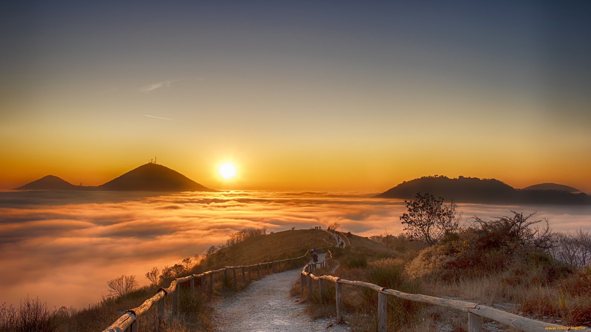 природа, восходы, закаты, простор