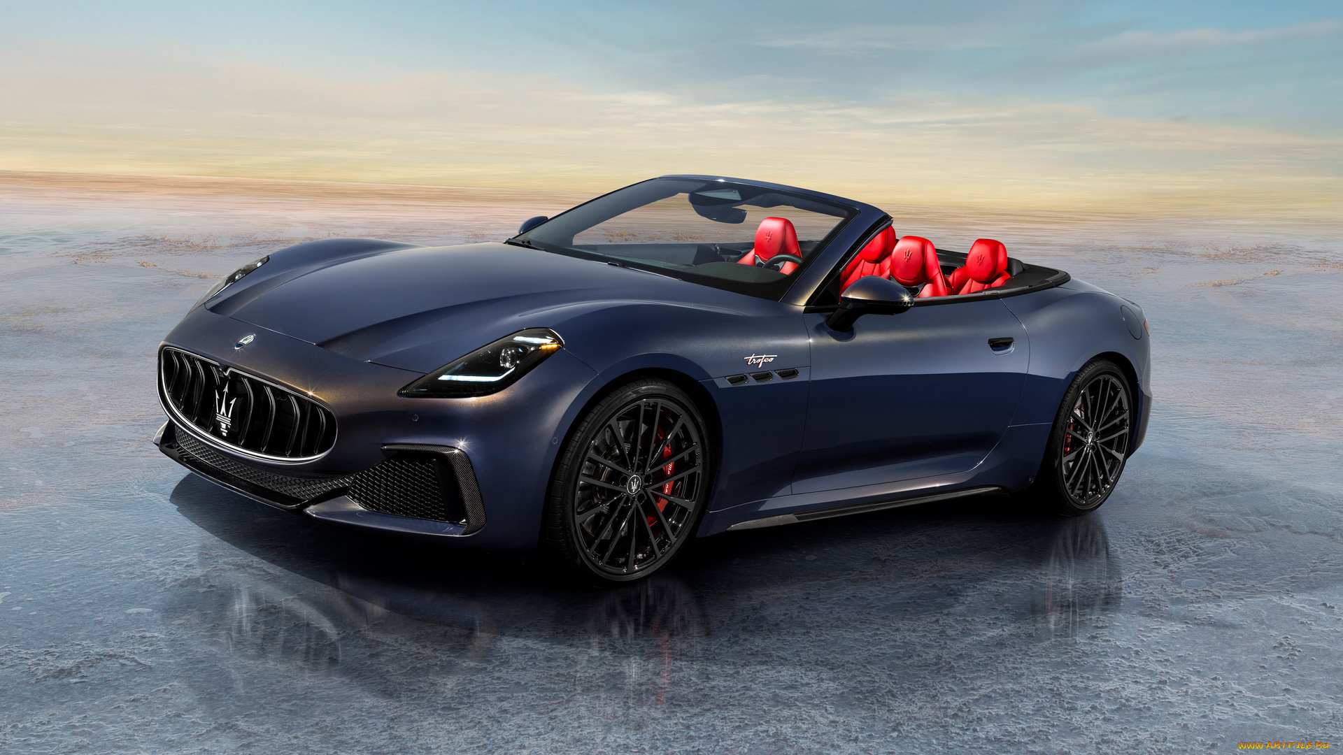 maserati, grancabrio, trofeo, 2024, автомобили, maserati, grancabrio, trofeo, синий, мазерати