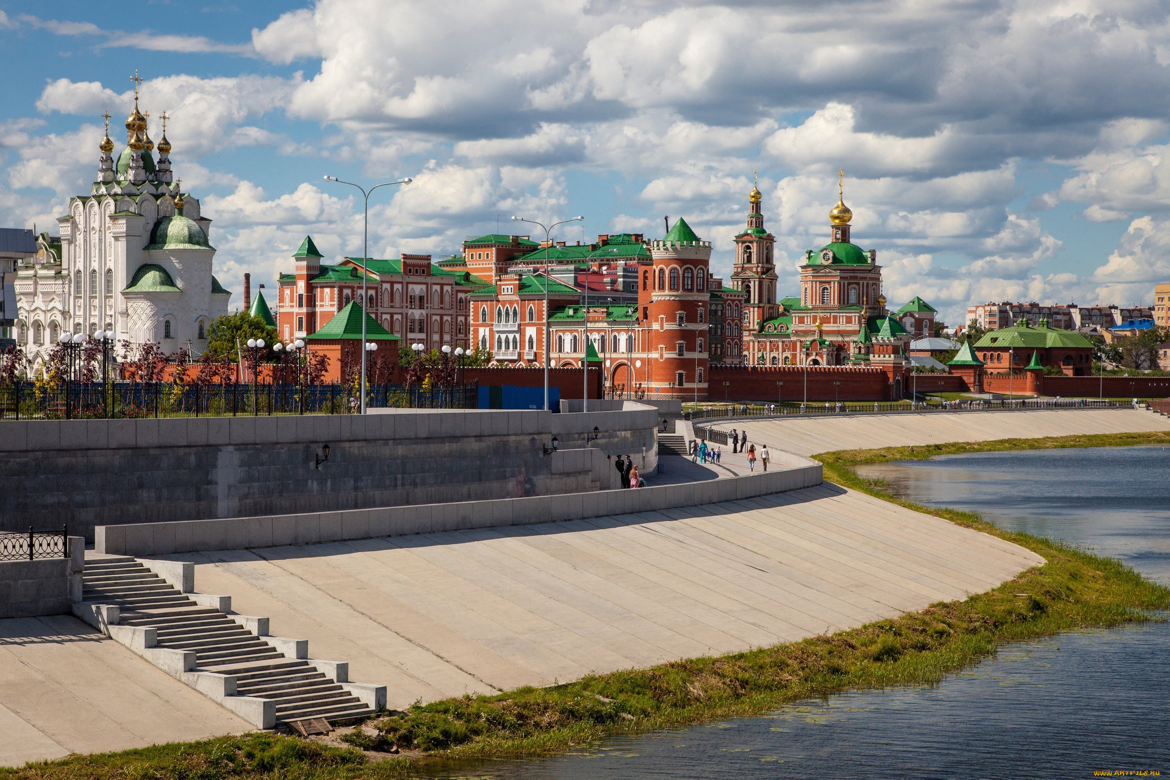 города, -, улицы, , площади, , набережные, йошкар, oла, россия, храмы, церковь, лестница, набeрeжная