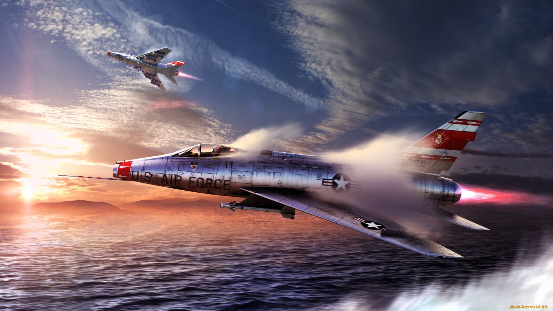 видео, игры, war, thunder, самолеты, небо, полет, облака, море