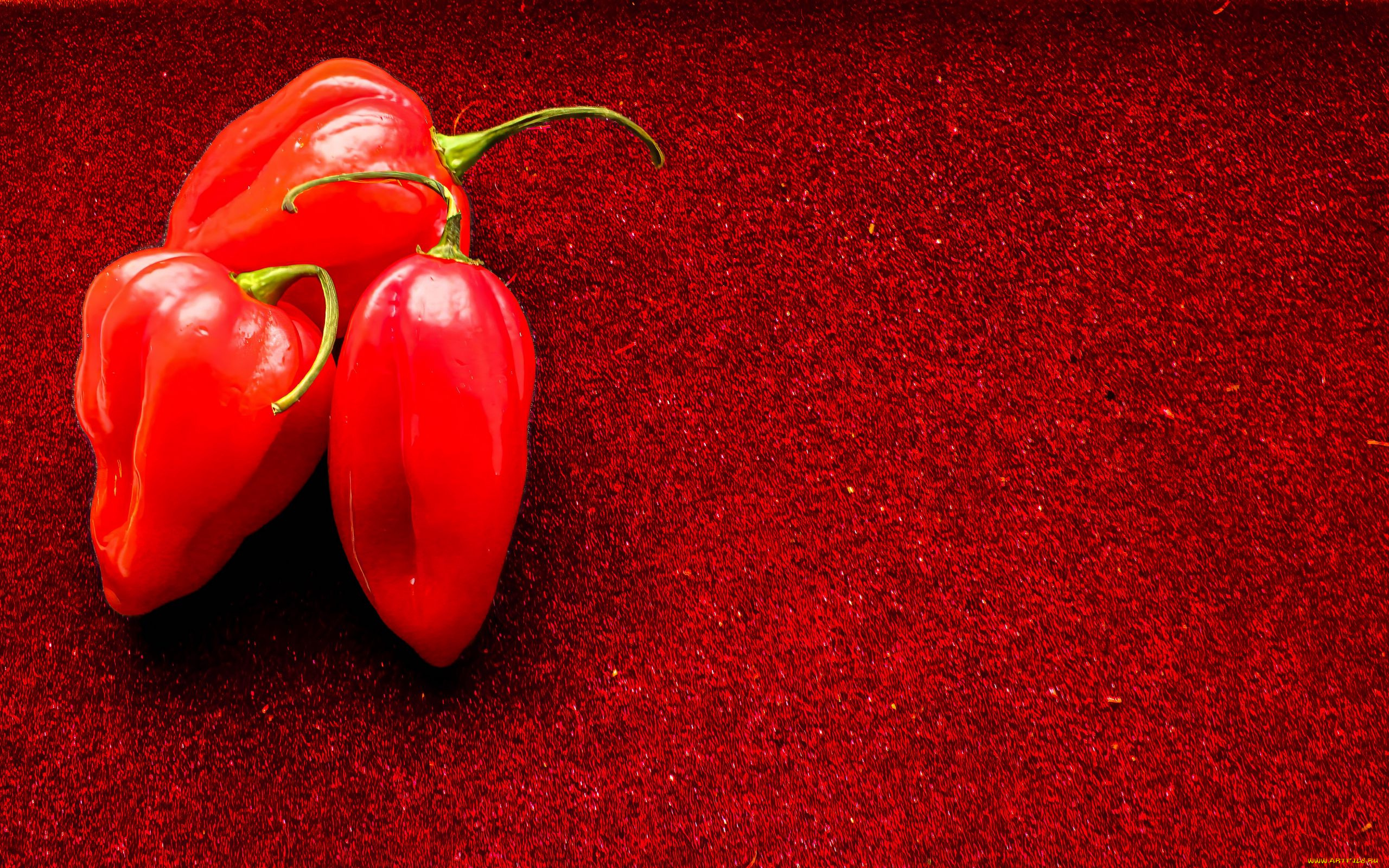 еда, перец, красный, стручки, фон