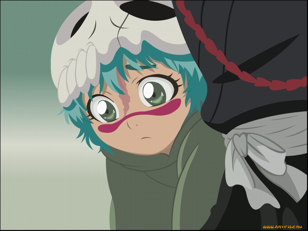 аниме, bleach, ребенок, глаза, волосы
