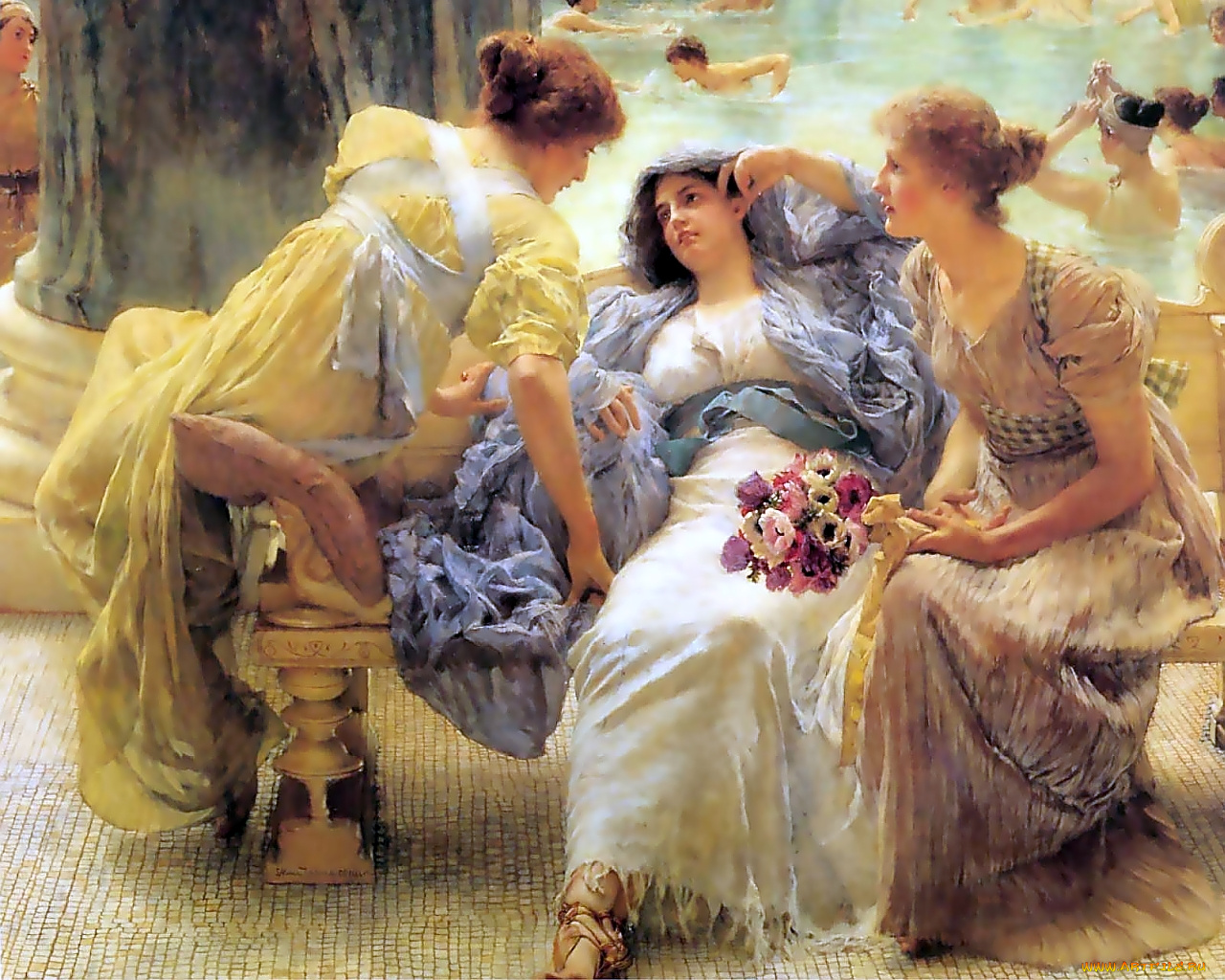 лоурэнс, альма, тадема, рисованные, lawrence, alma, tadema
