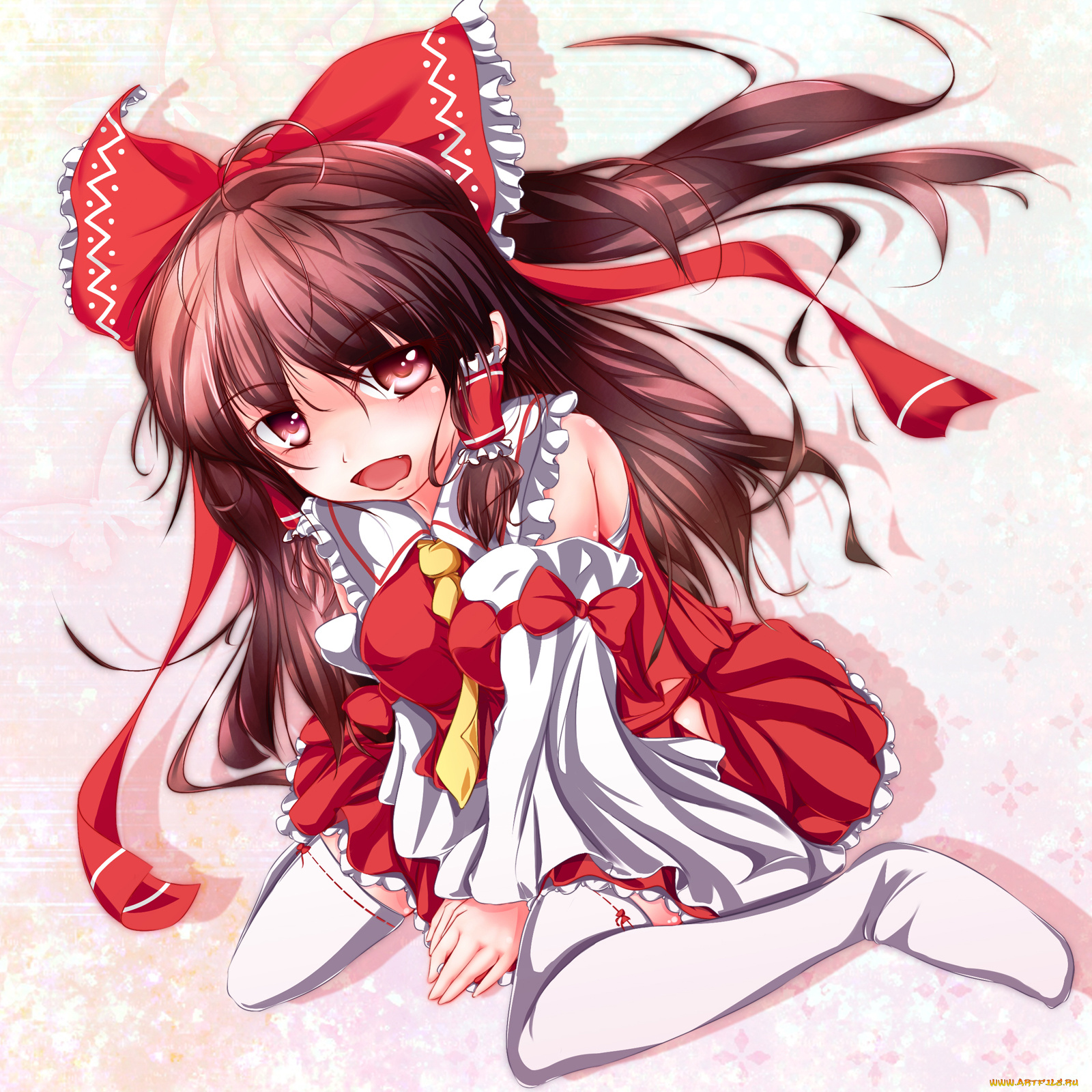 hakurei, reimu, аниме, touhou