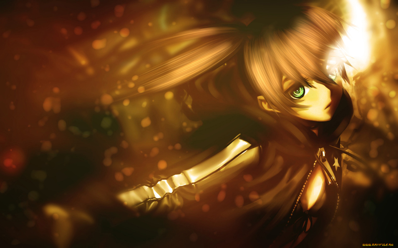 аниме, black, rock, shooter, девочка, лицо, глаза