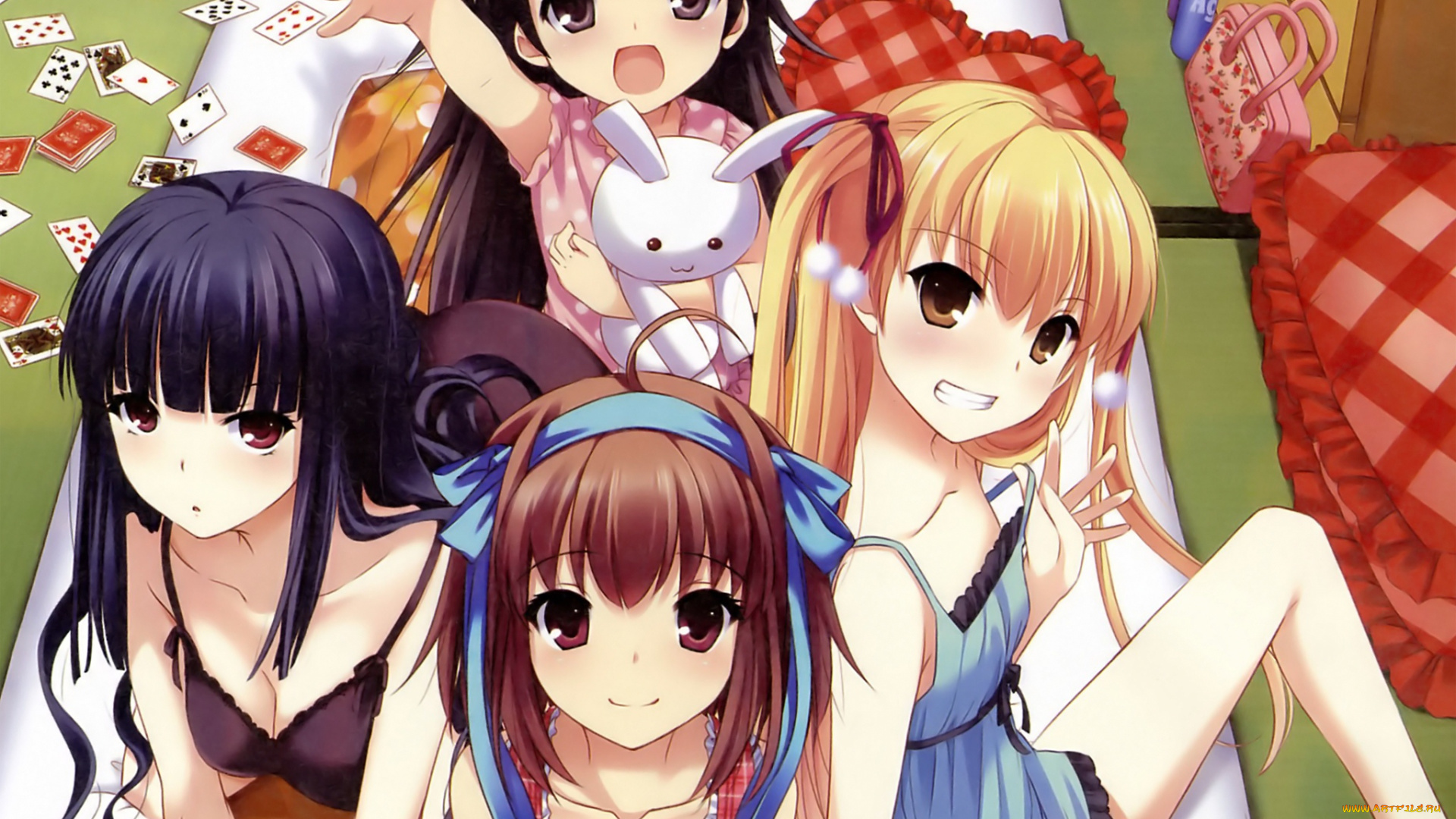 аниме, papa, no, iukoto, kikinasai, девушки