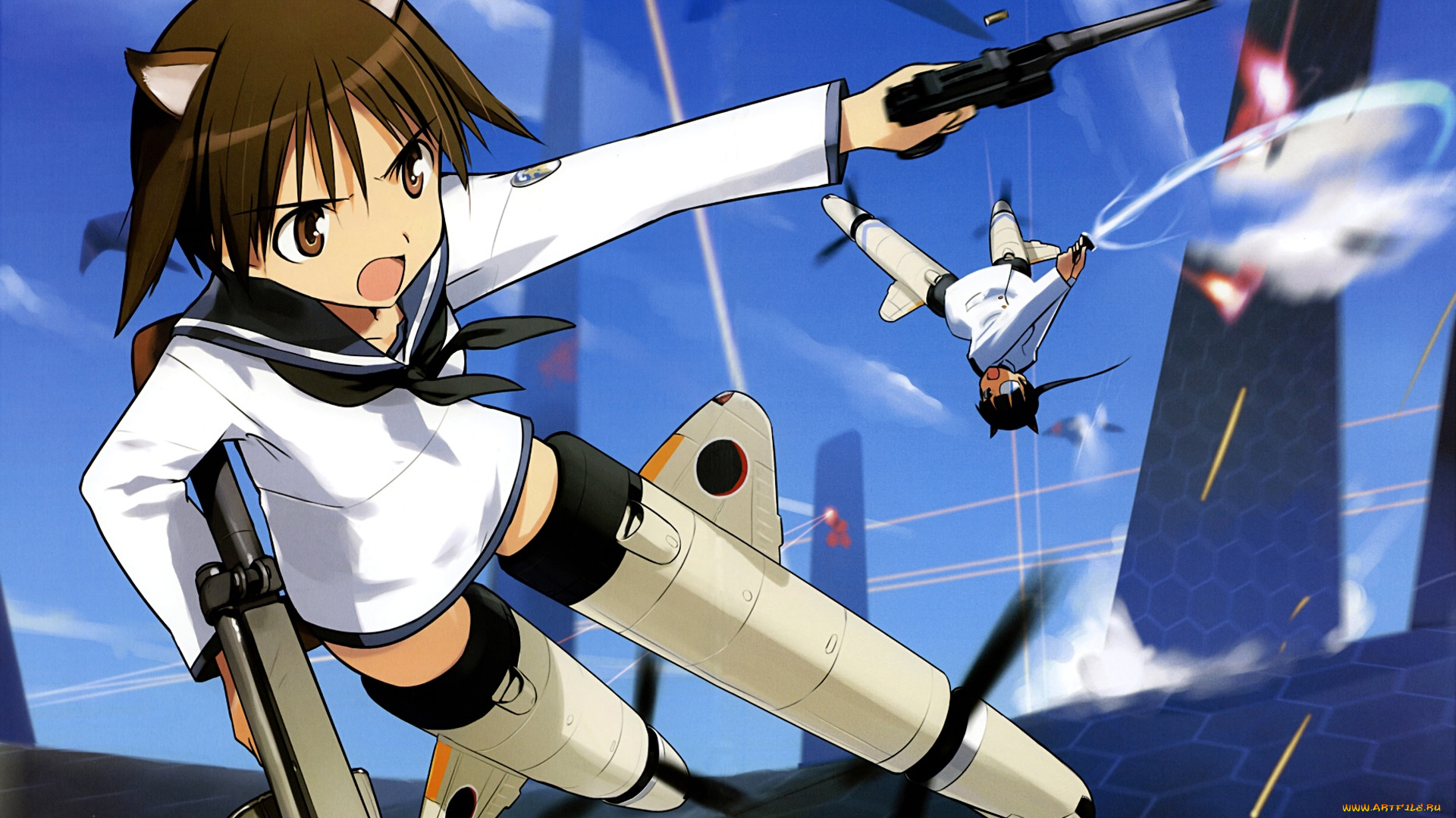 аниме, strike, witches