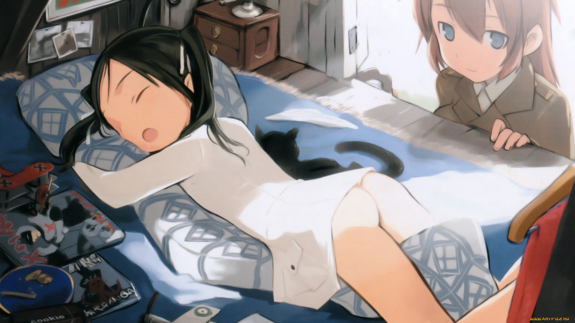 аниме, strike, witches