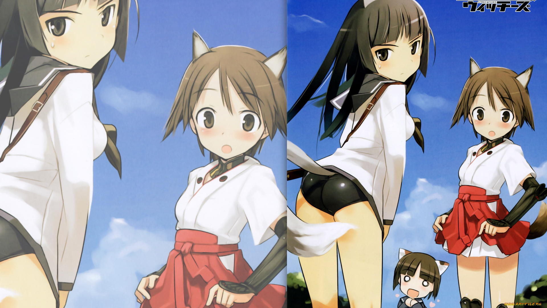аниме, strike, witches