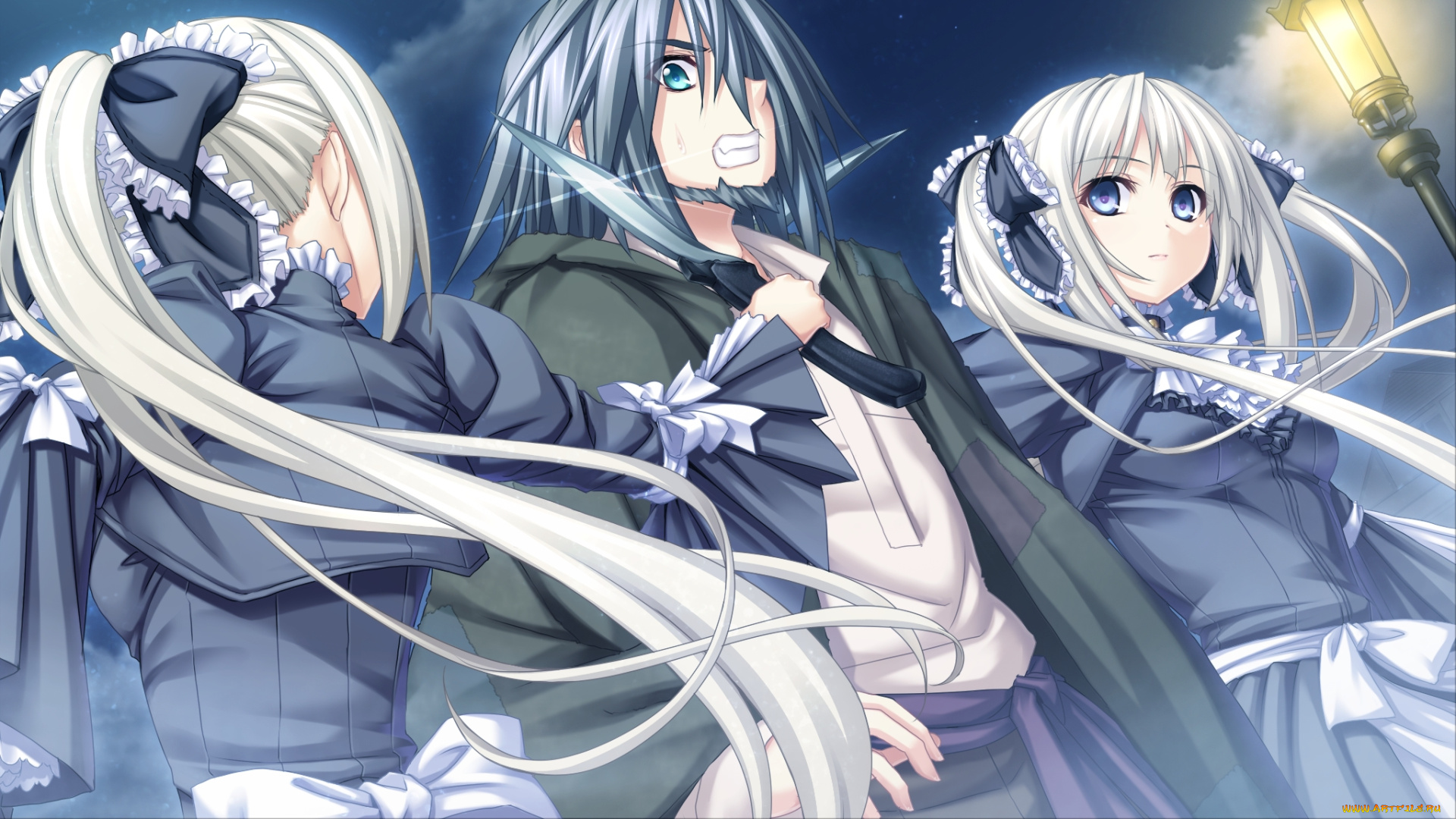 аниме, weapon, blood, technology, sousouki, reginald