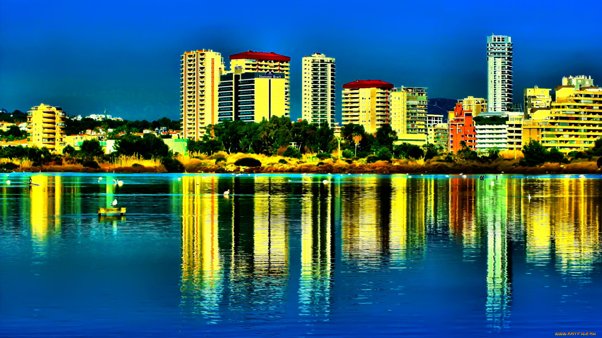 el, saladar, города, панорамы, валенсия