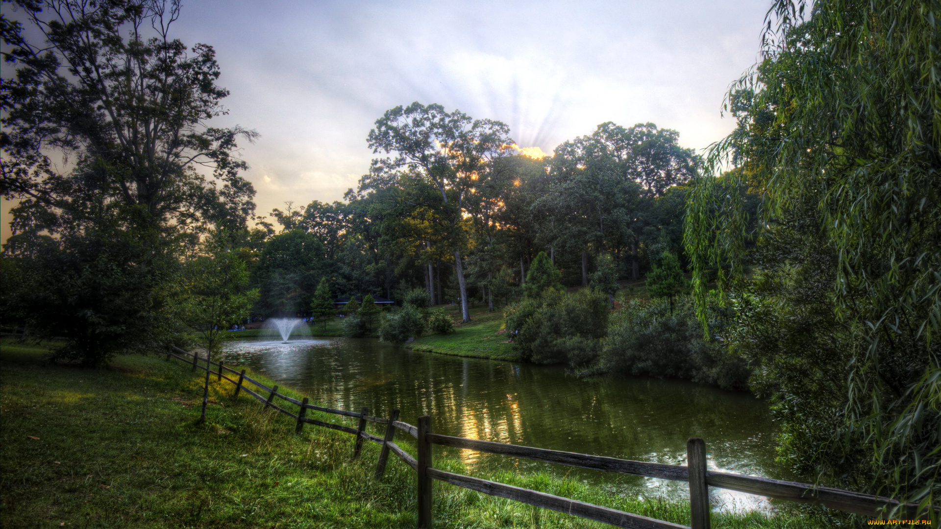 природа, парк, grant, park, usa, atlanta