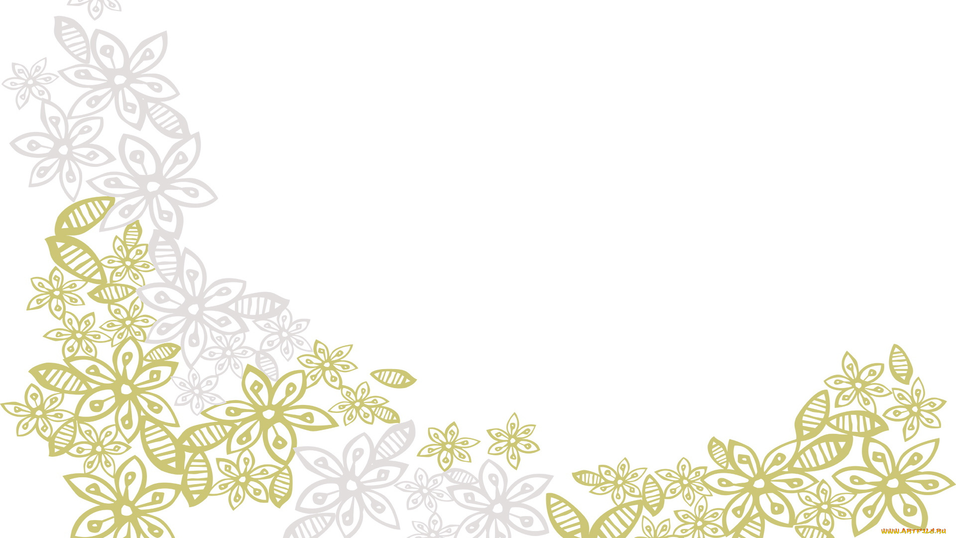 векторная, графика, цветы