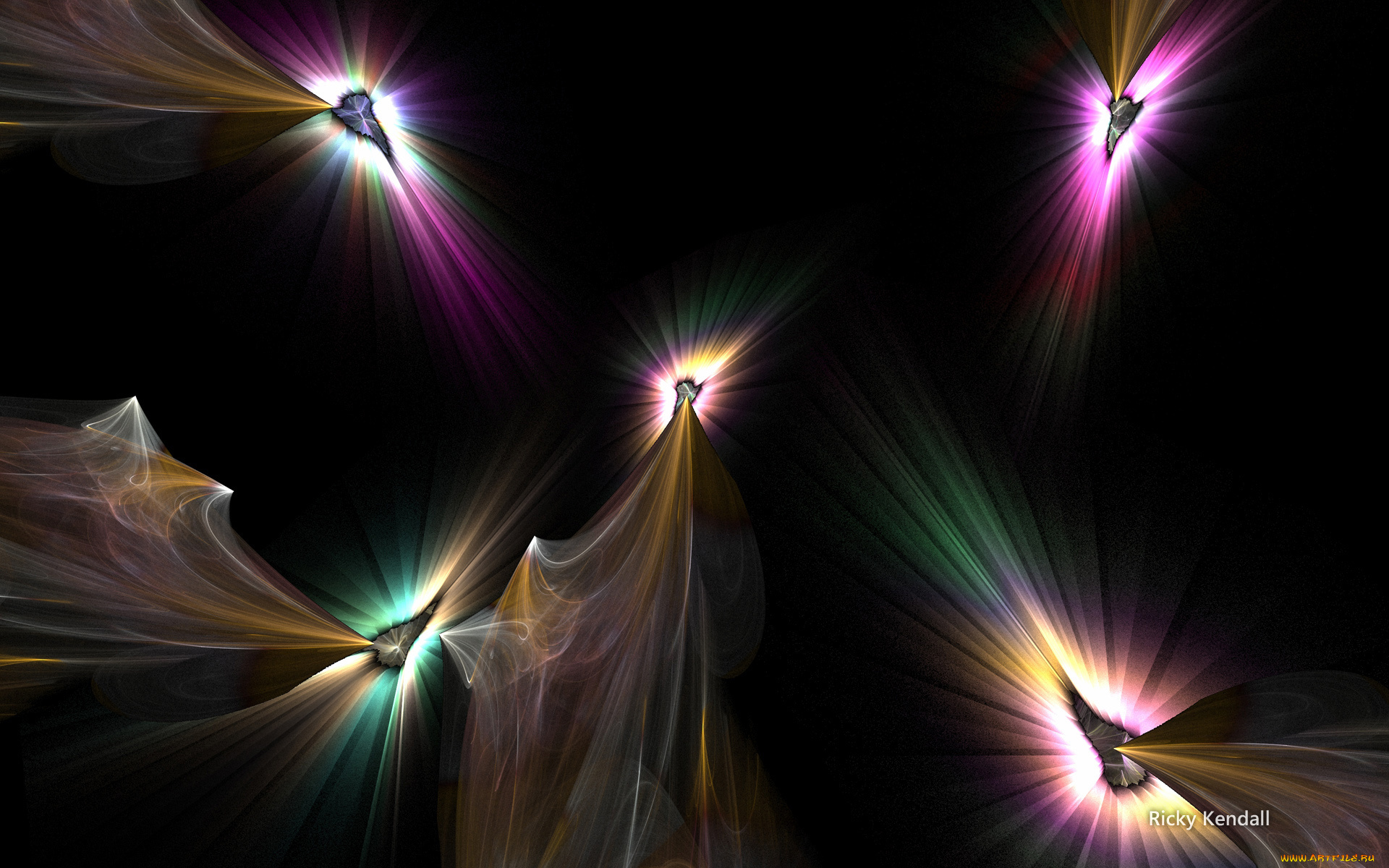 3д, графика, fractal, фракталы, цвета, узор, фон