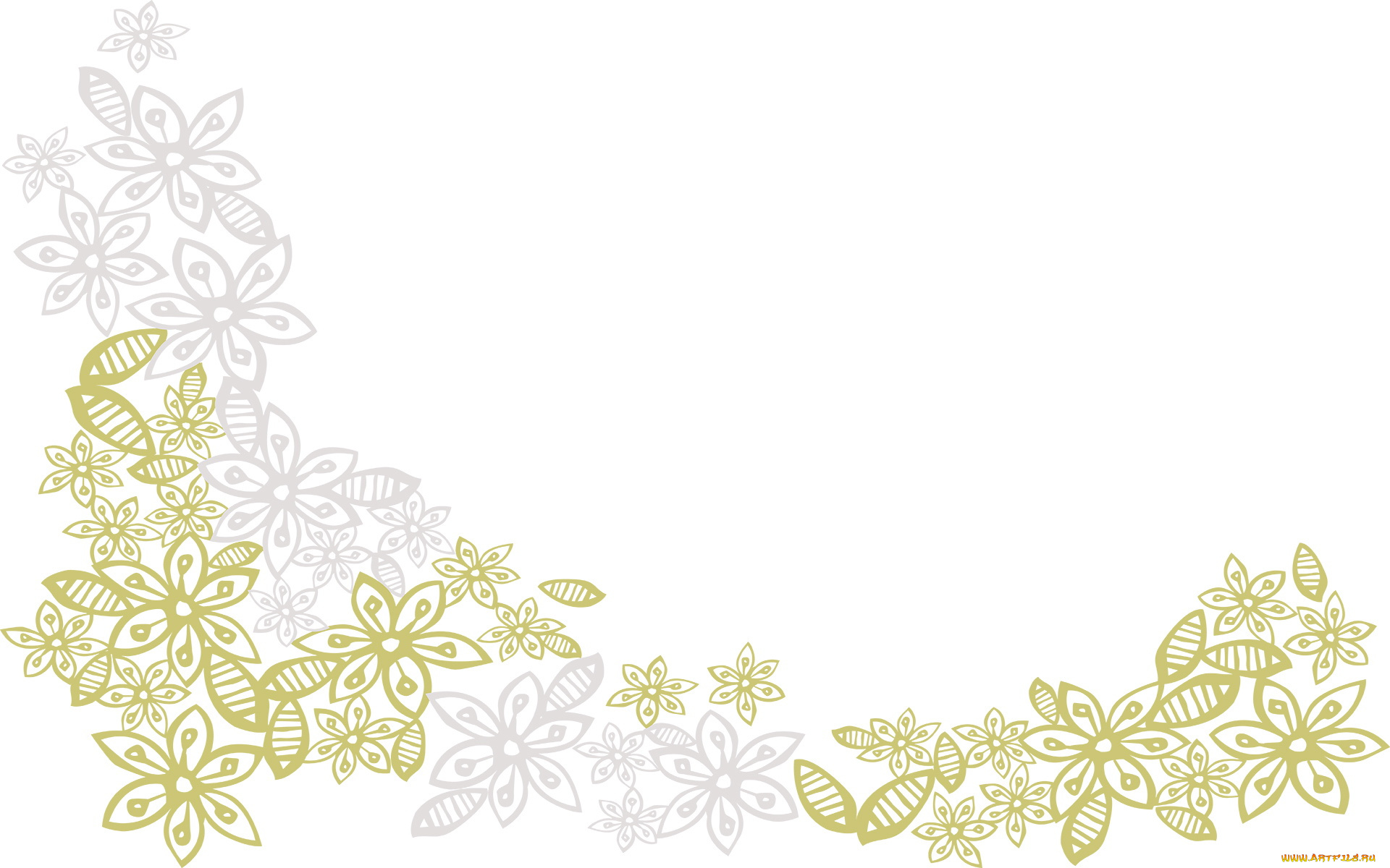 векторная, графика, цветы