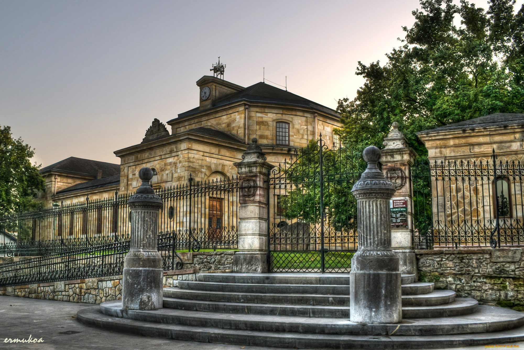 casa, de, juntas, города, здания, дома, gernika