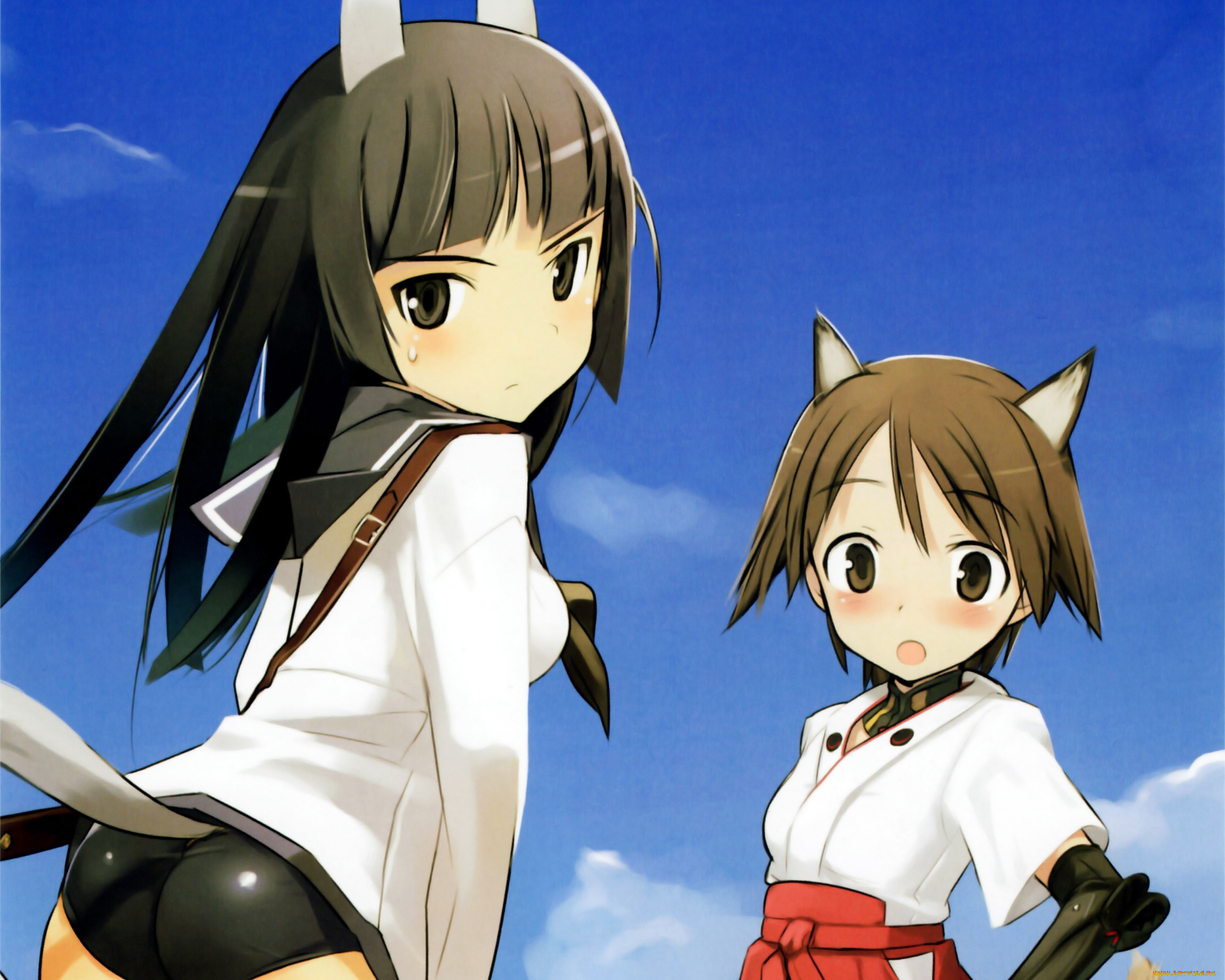 аниме, strike, witches