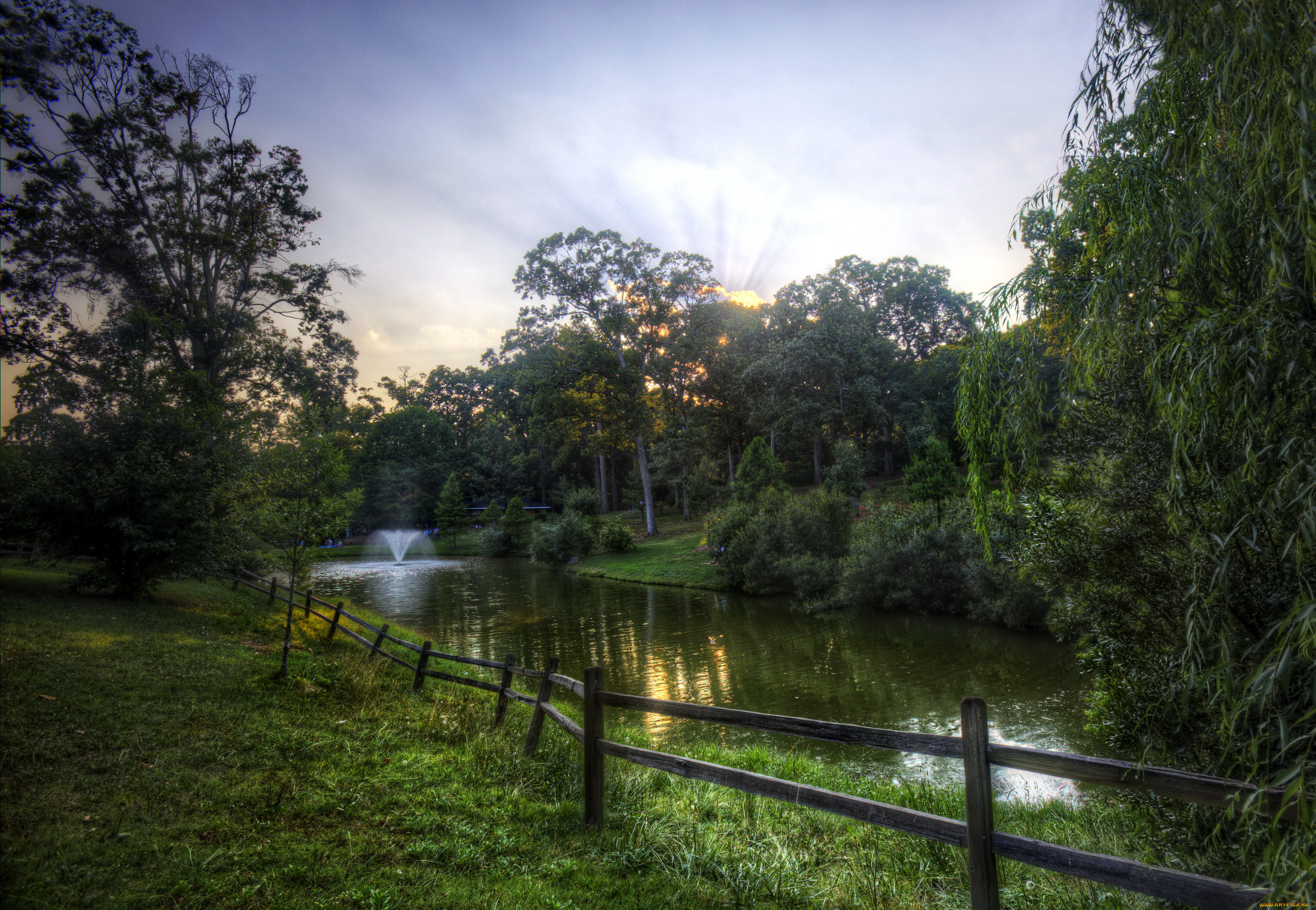 природа, парк, grant, park, usa, atlanta