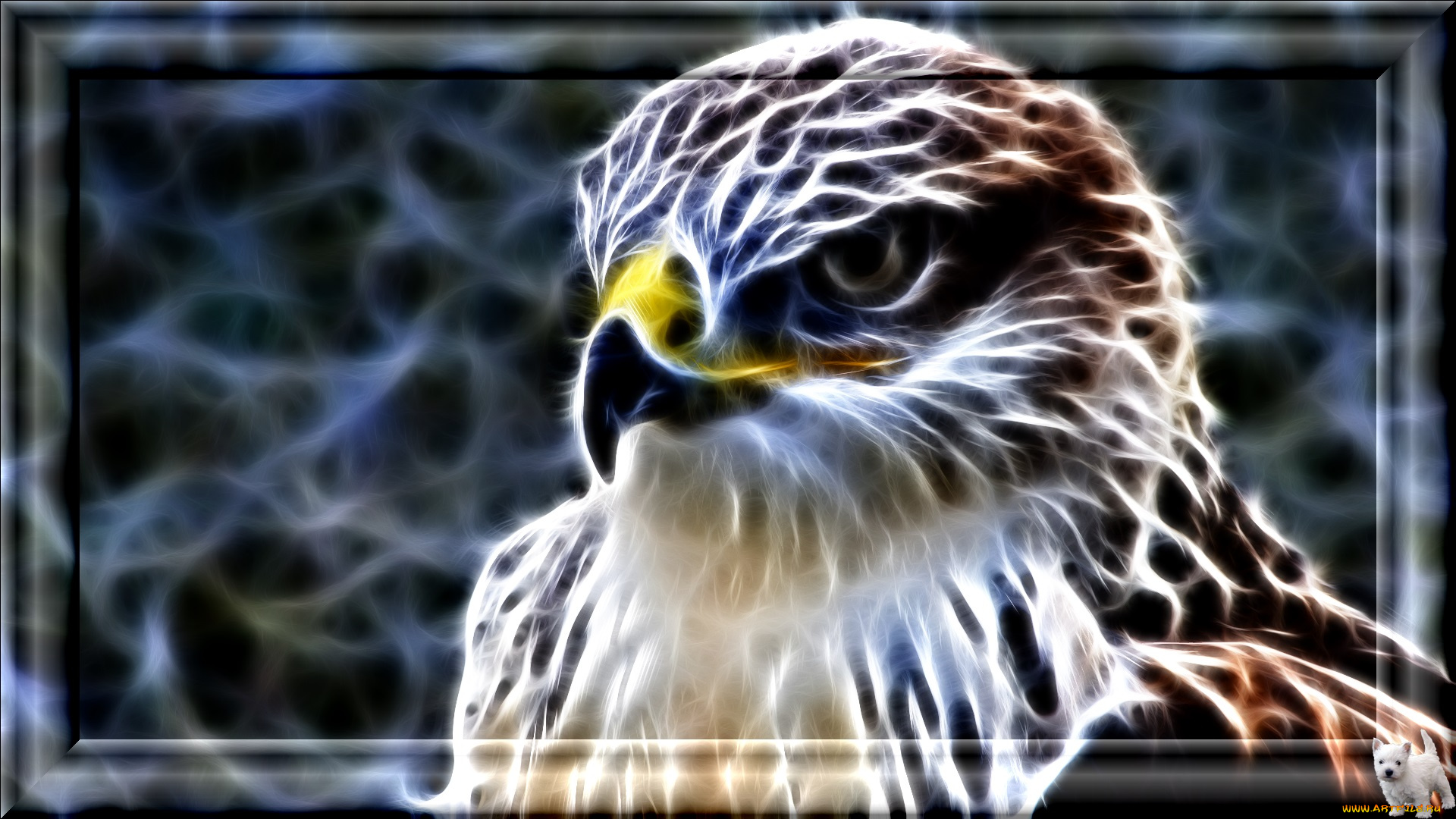 3д, графика, animals, животные, орел