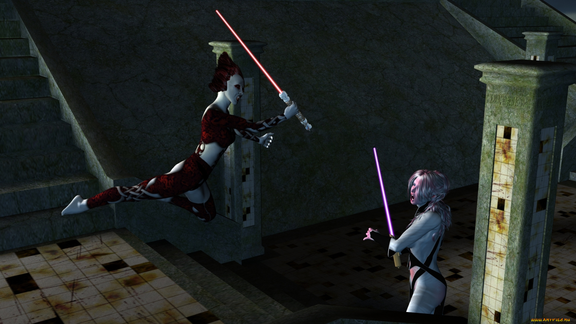 3д, графика, elves, эльфы