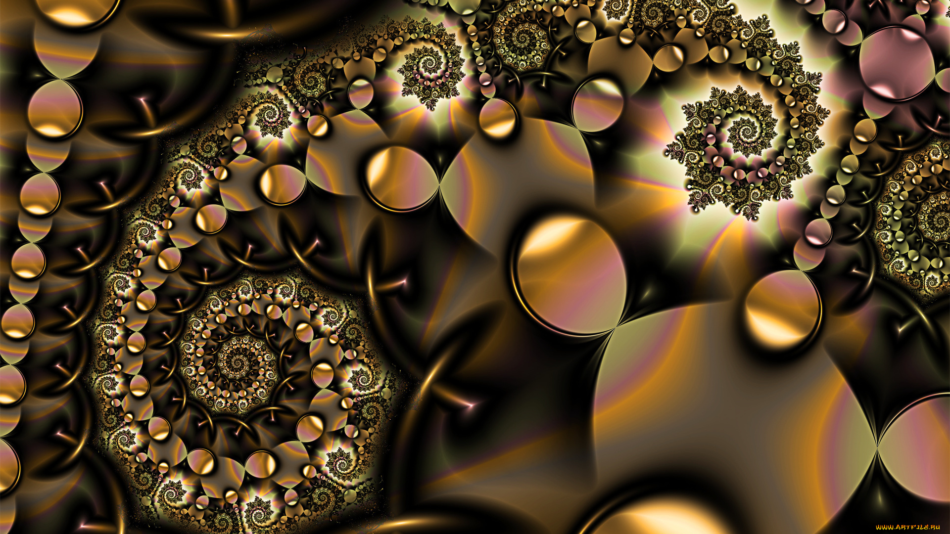 3д, графика, fractal, фракталы, изгибы, линии, фон, цвета, узор