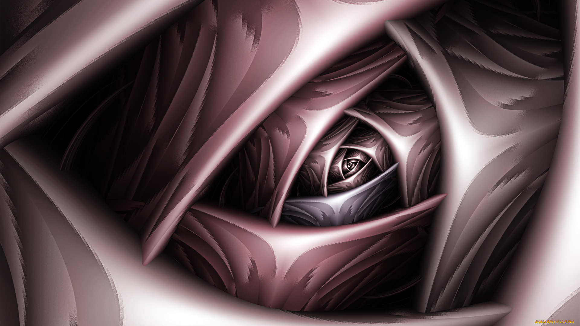 3д, графика, fractal, фракталы, изгибы, линии, узор, цвета, фон