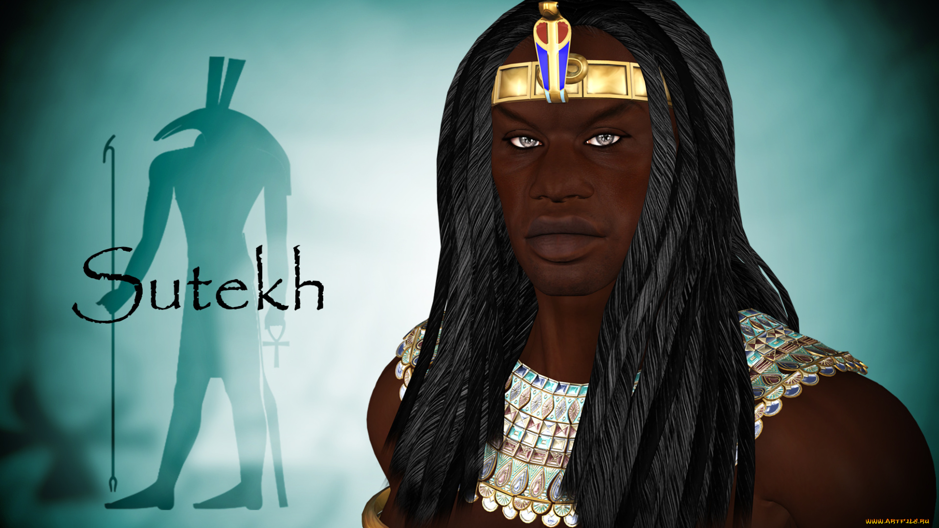 3д, графика, historical, история, бог, фараон, древний, египет