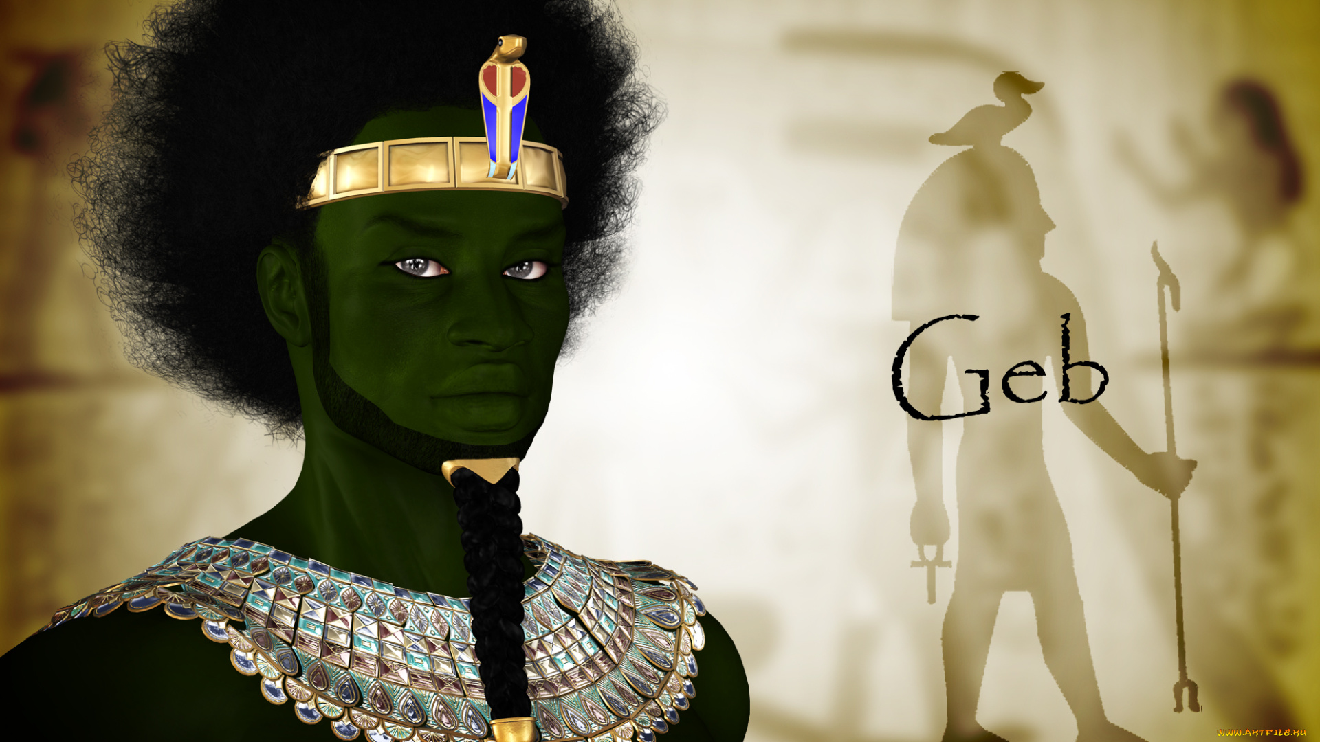 3д, графика, historical, история, древний, египет, бог, фараон