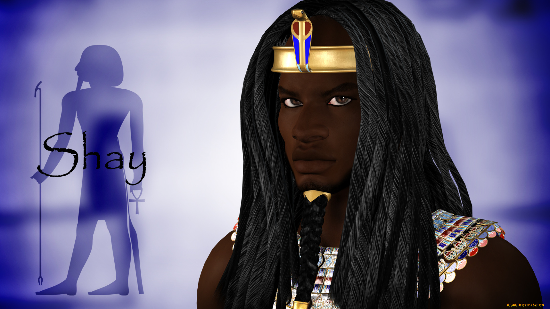 3д, графика, historical, история, древний, египет, бог, фараон